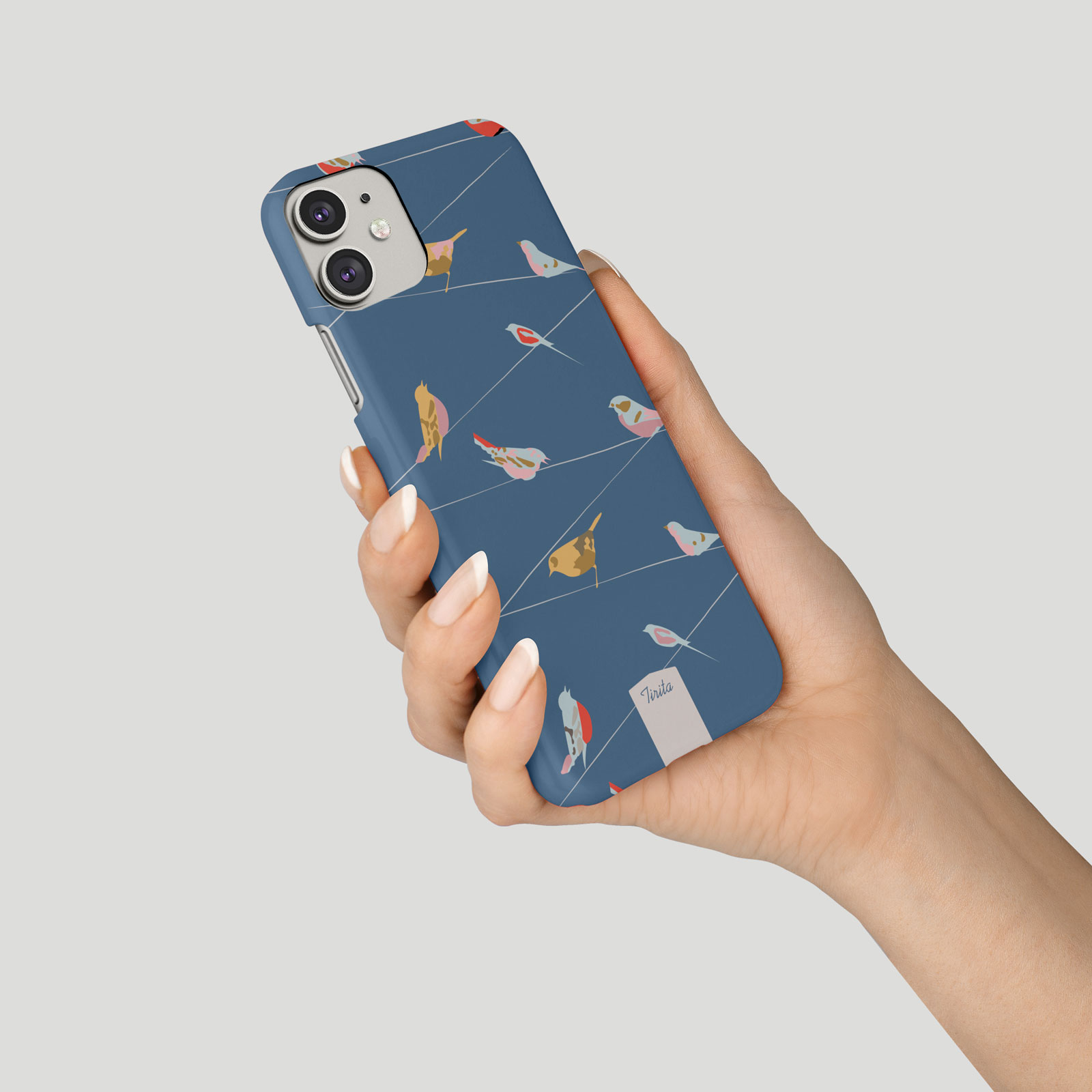 Tirita Phone Case for iPhone 16 15 14 13 11 12 7 SE X 6S XR Shabby Chic Owl Bird - Picture 5 of 18