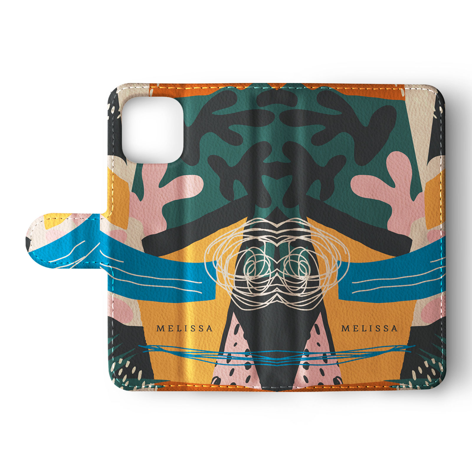 Tirita Personalised Wallet Flip Case for iPhone 14 13 12 Tropical Abstract Funky - Picture 27 of 32