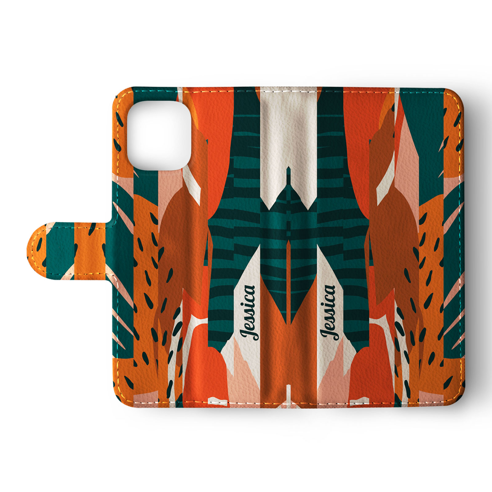 Tirita Personalised Wallet Flip Case for iPhone 14 13 12 Tropical Abstract Funky - Picture 30 of 32