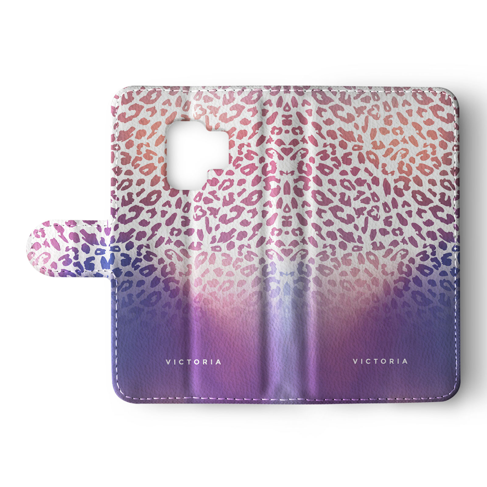 Tirita Personalised Wallet Flip Case for Samsung S23 S22 S20 Animal Print Ombre - Picture 9 of 26