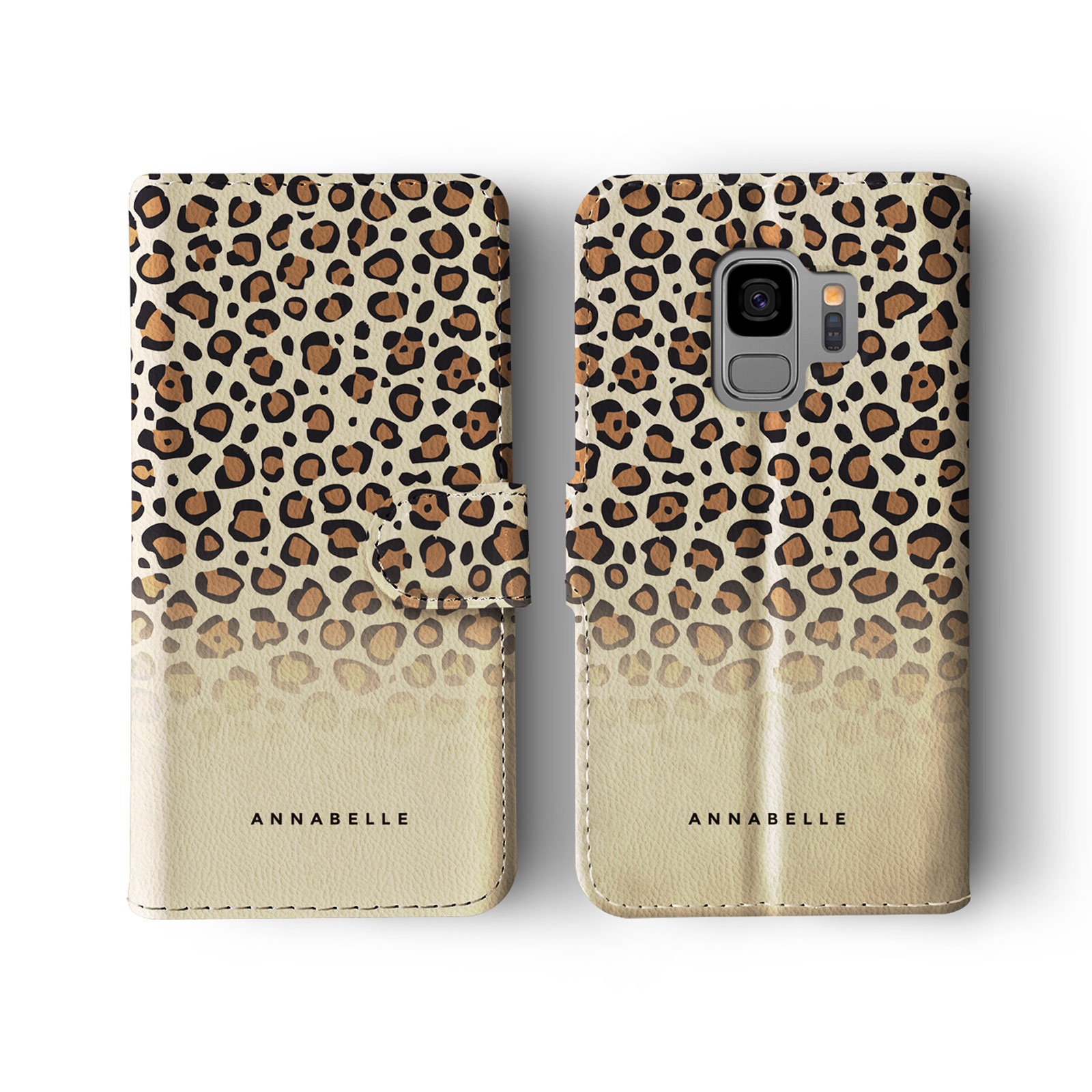 Tirita Personalised Wallet Flip Case for Samsung S23 S22 S20 Animal Print Ombre - Picture 14 of 26