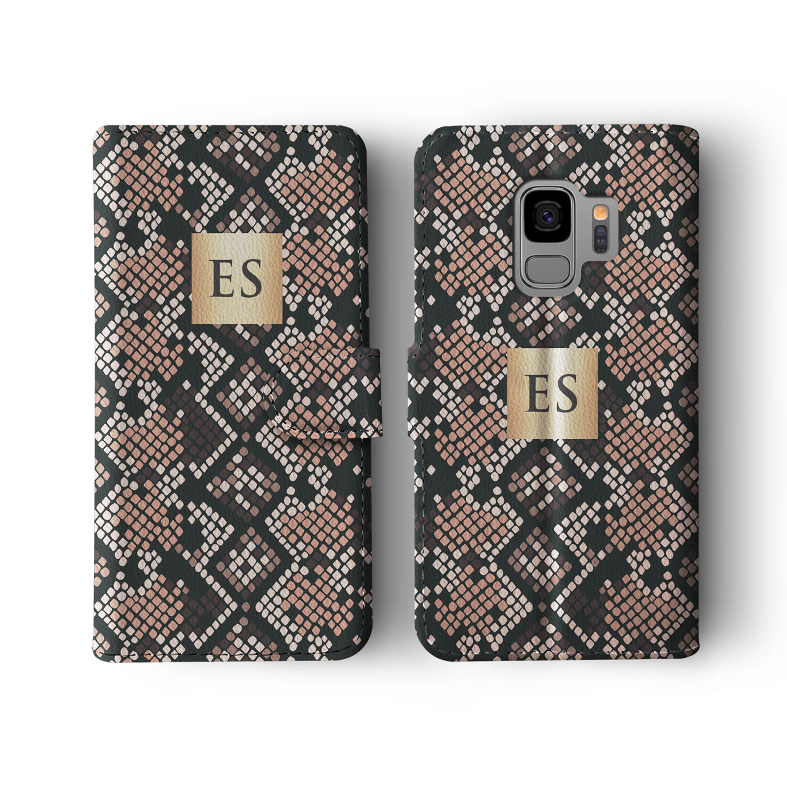 Tirita Personalised Wallet Flip Case for Samsung S23 S22 S20 Animal Print Ombre - Picture 20 of 26