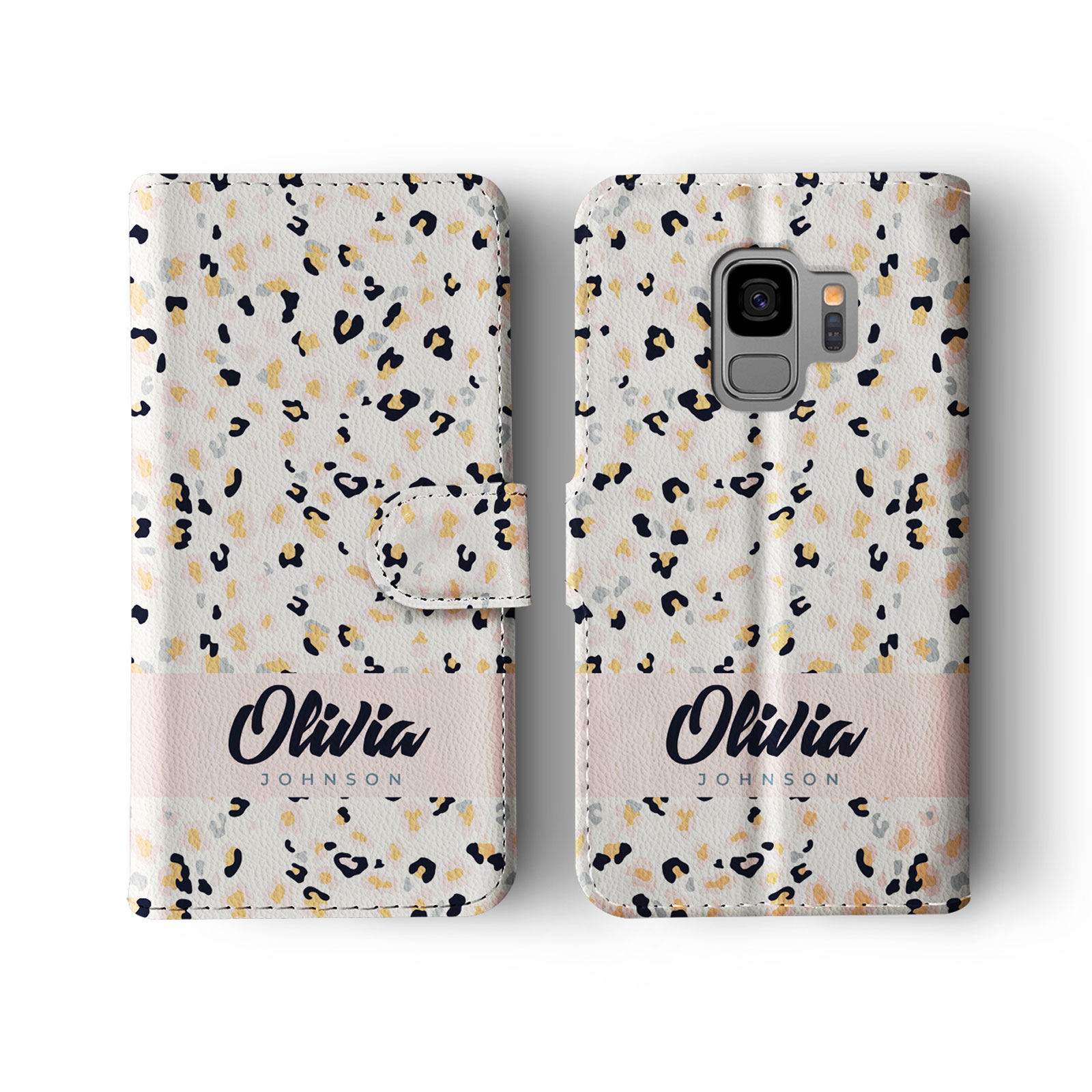 Tirita Personalised Wallet Flip Case for Samsung S23 S22 S20 Skin Animal Print - Picture 2 of 26