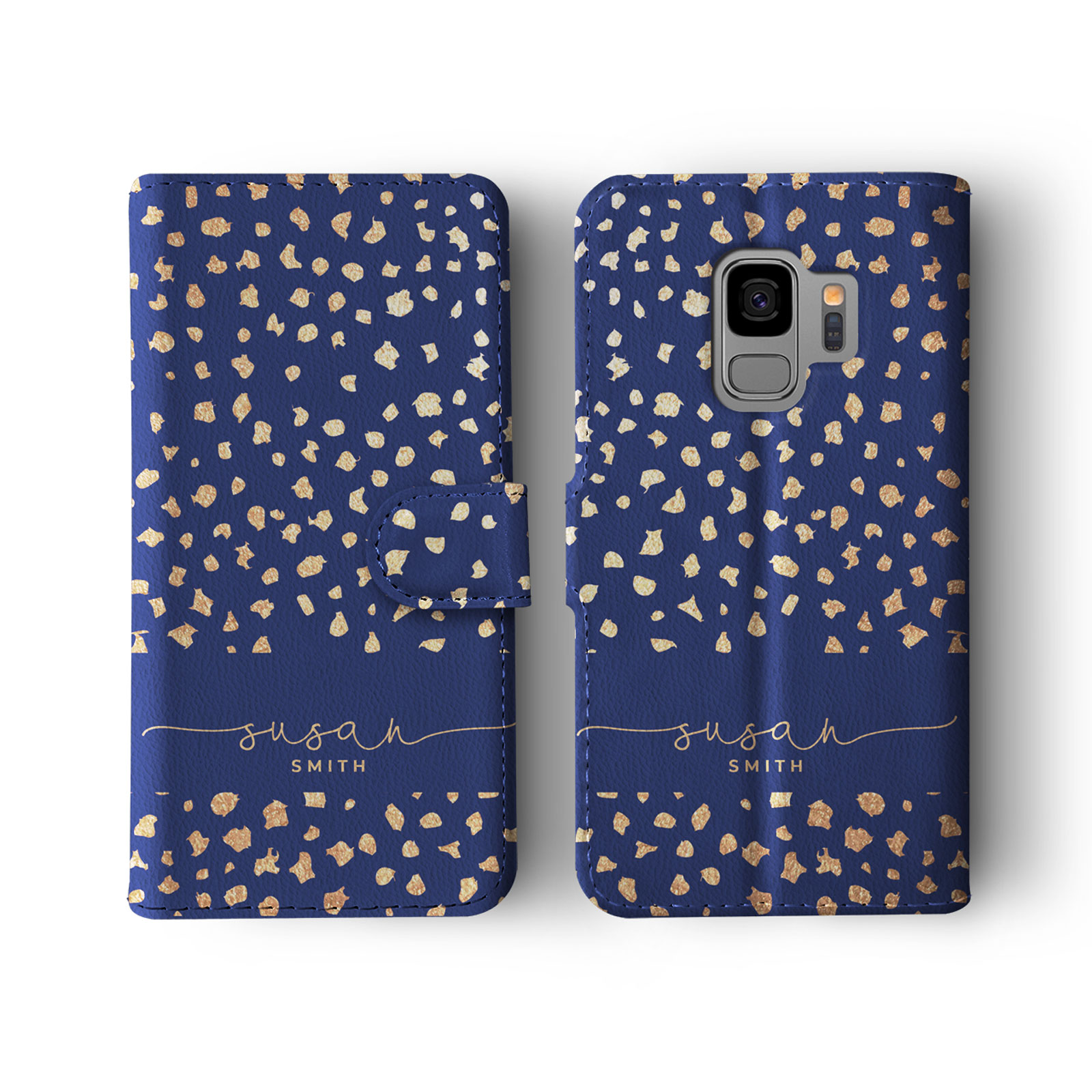 Tirita Personalised Wallet Flip Case for Samsung S23 S22 S20 Skin Animal Print - Picture 8 of 26