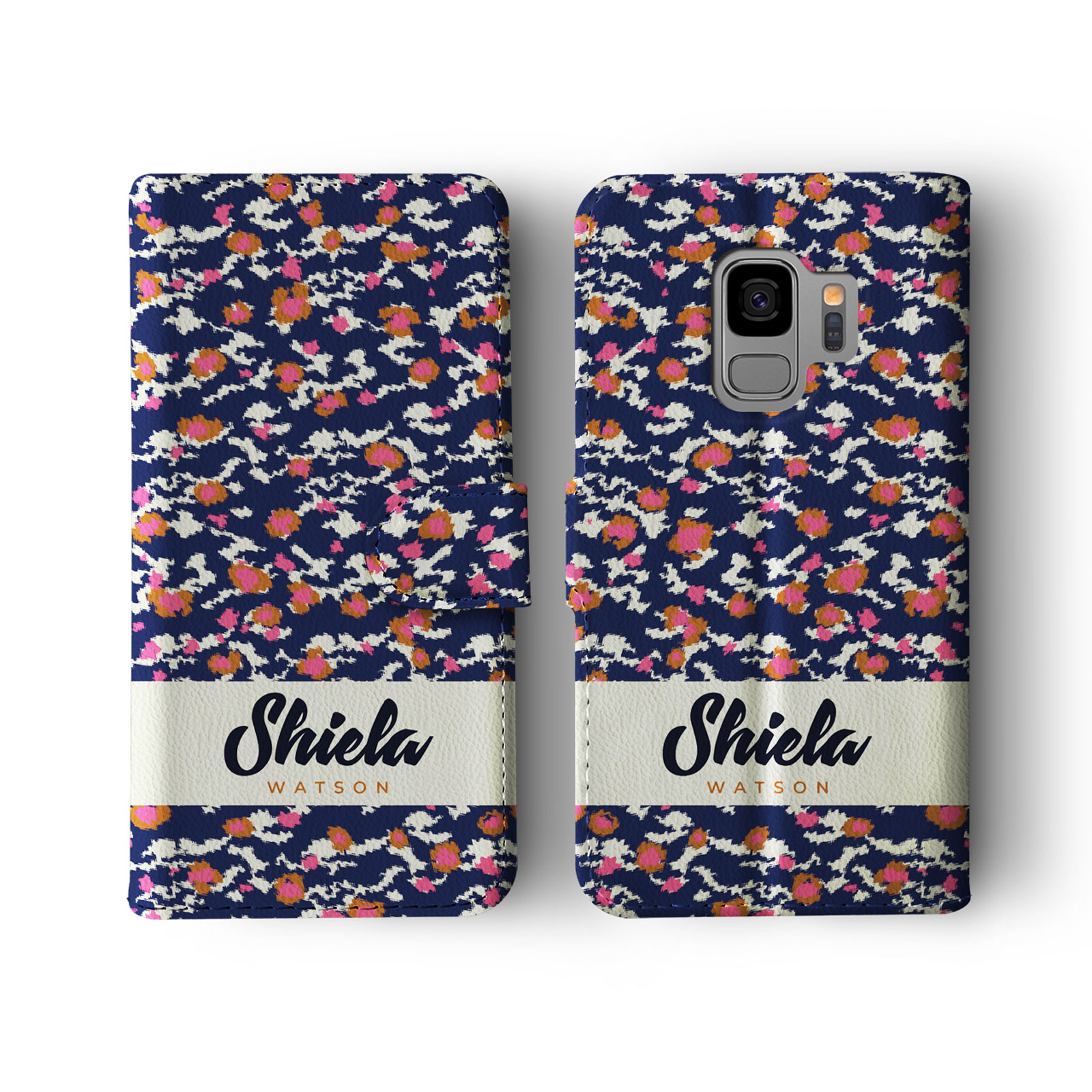 Tirita Personalised Wallet Flip Case for Samsung S23 S22 S20 Skin Animal Print - Picture 17 of 26