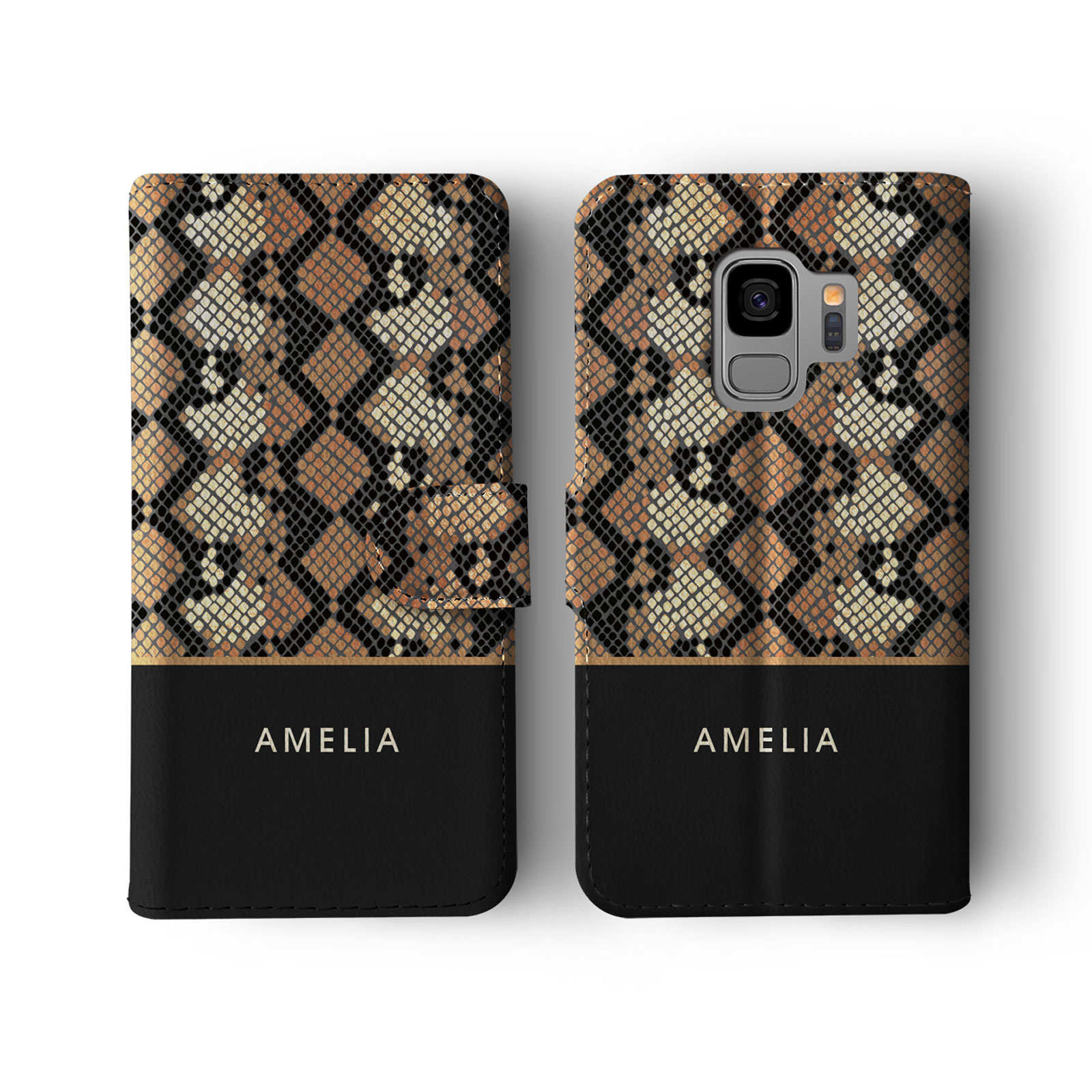Tirita Personalised Wallet Flip Case for Samsung S23 S22 S20 Skin Animal Print - Picture 23 of 26