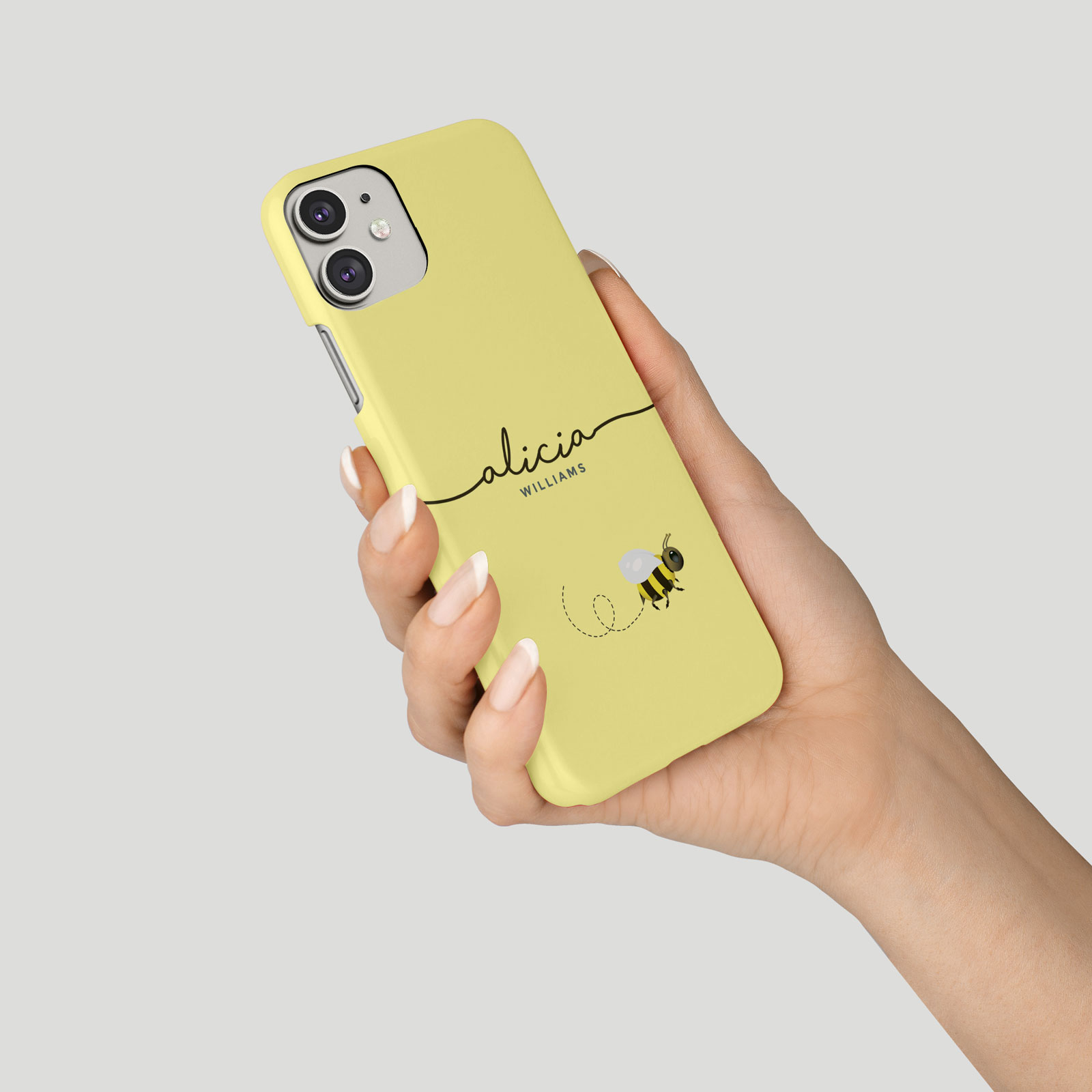 thumbnail 11  - Tirita Personalised Phone Case for iPhone 11 12 7 8 SE XR Bees Drone Honey Gold