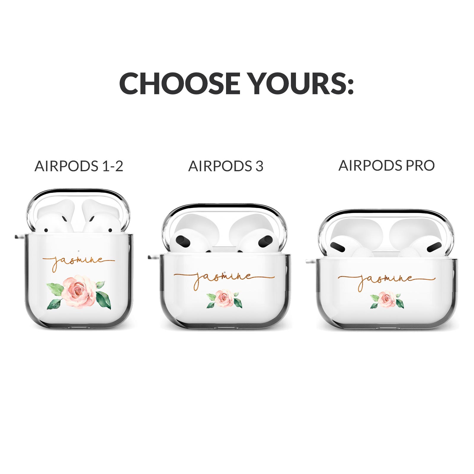Designer Fashion Airpod 1 2 Case / Cover With Belt Buckle