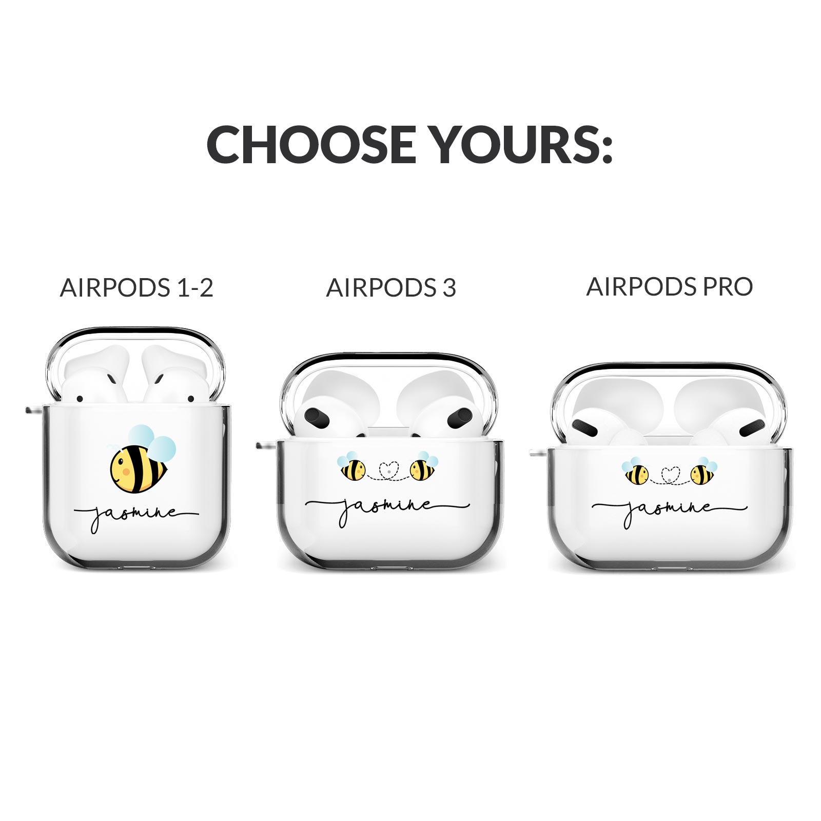Remolque Acelerar parque Funda airpods Personalizado 1 2 3 Pro Lindo Diseñador Para Niñas Apple  Earpods | eBay