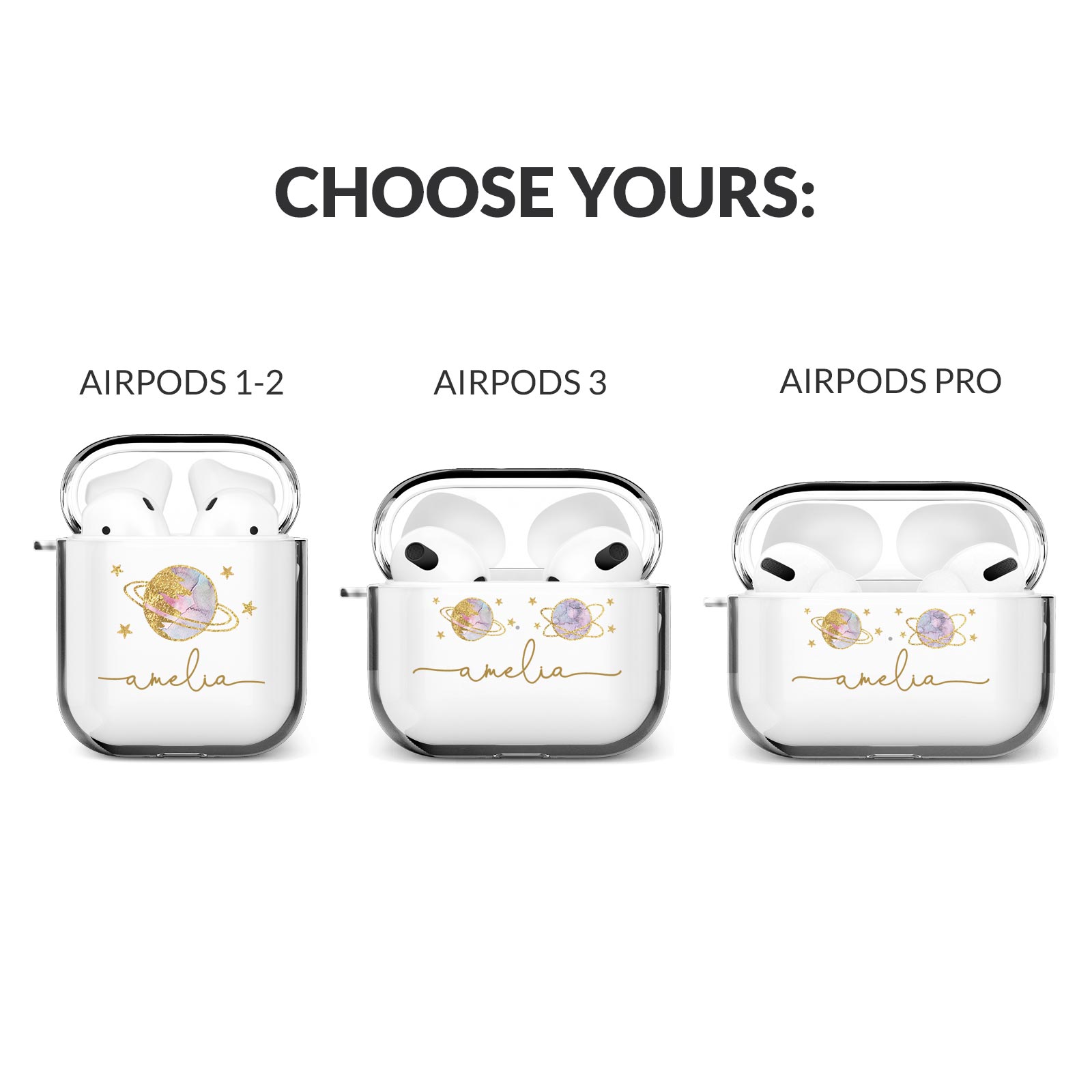 Personalised AirPods Case Cover 1 2 3 Pro Cute Designer For Girls for  Airpods