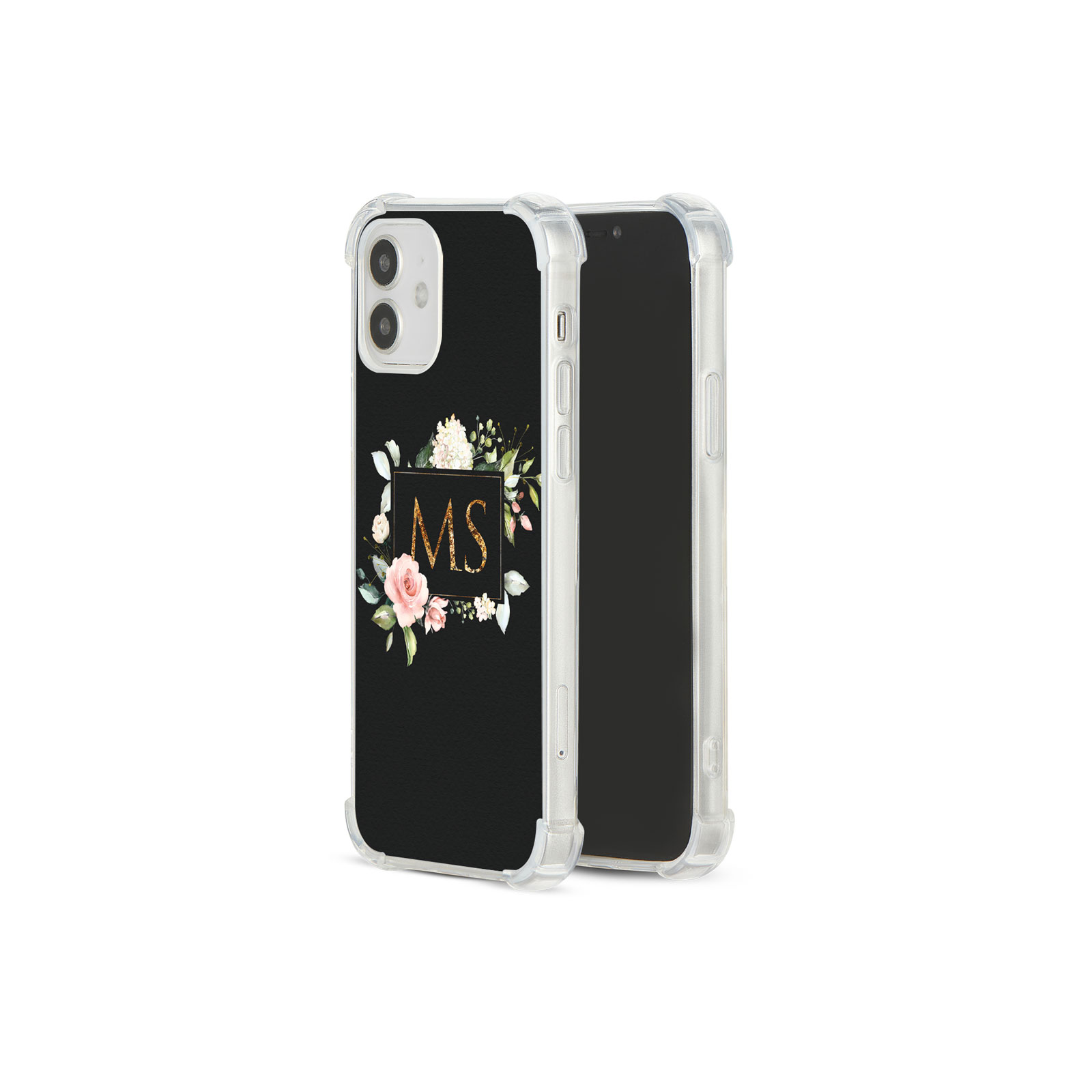 Tirita Personalised Phone Case Shockproof for iPhone 12 8 SE 6 Floral Leopard - Picture 23 of 82
