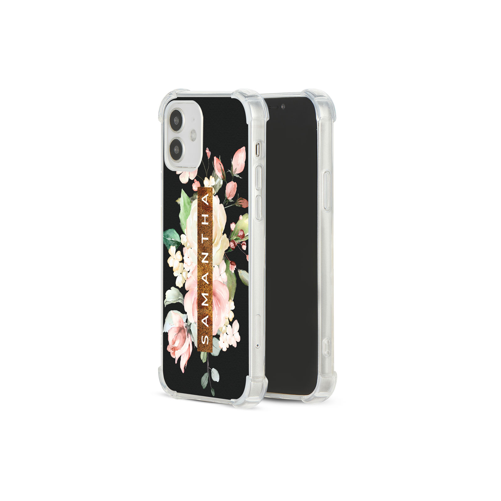 Tirita Personalised Phone Case Shockproof for iPhone 12 8 SE 6 Floral Leopard - Picture 31 of 82