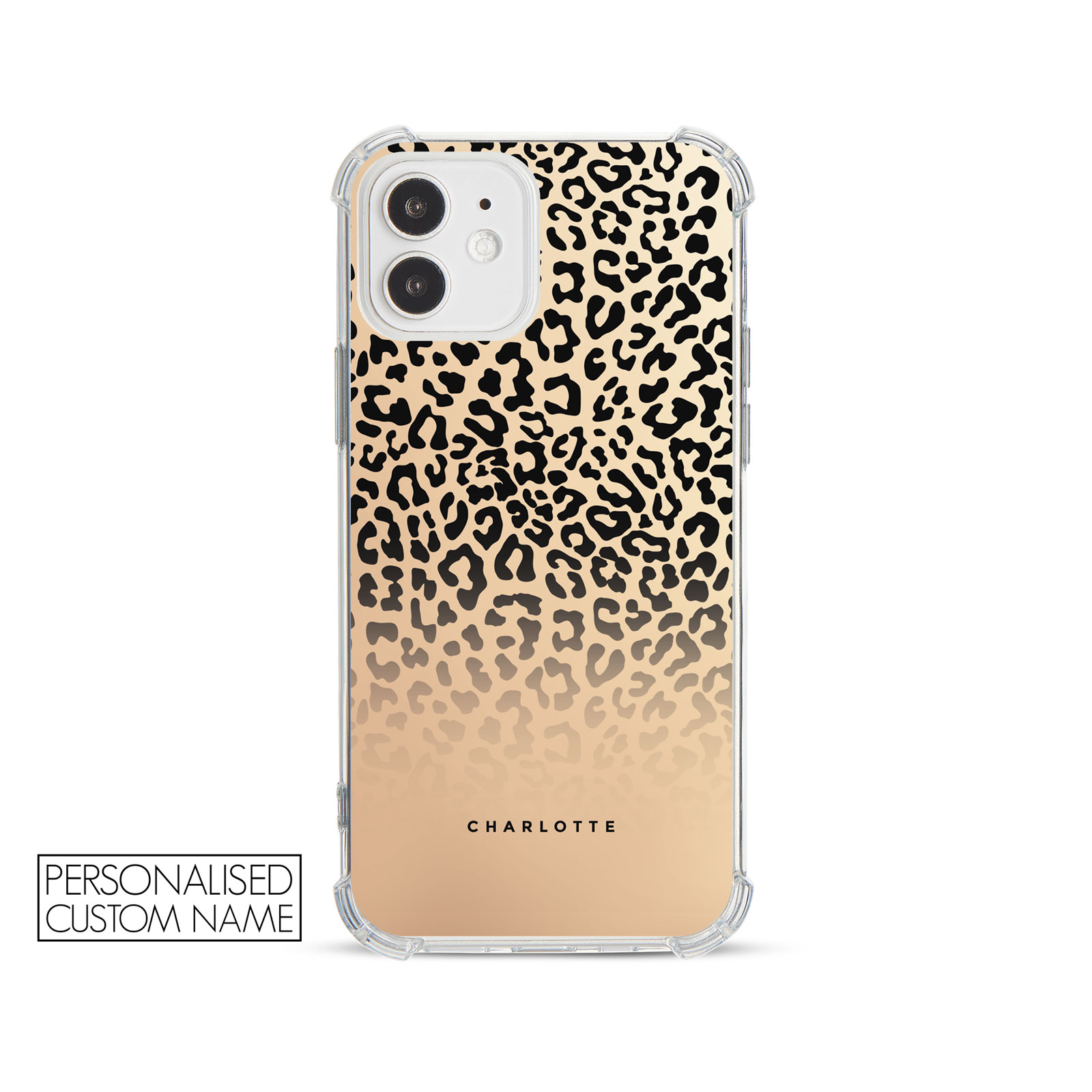 Tirita Personalised Phone Case Shockproof for iPhone 12 8 SE 6 Floral Leopard - Picture 38 of 82