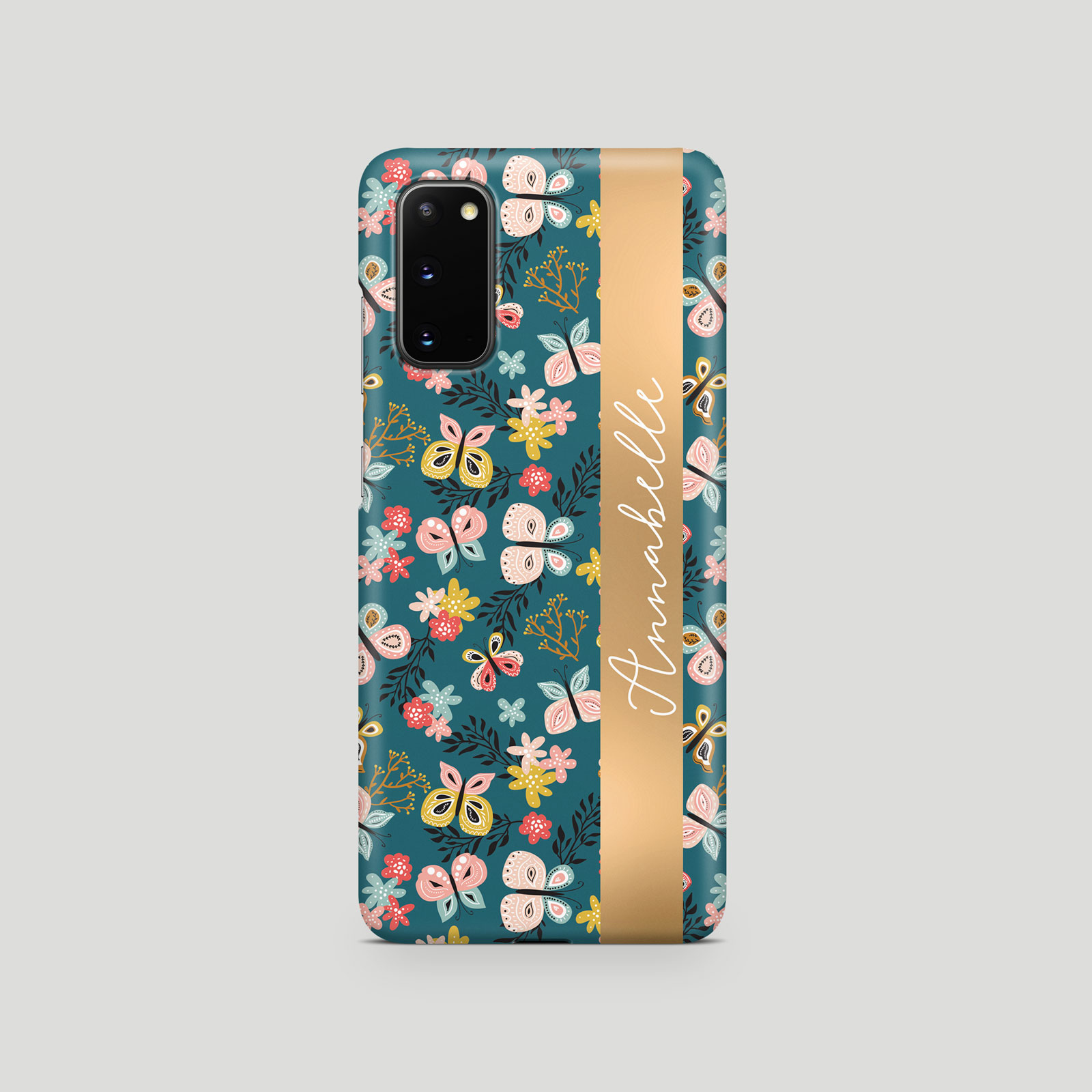 Tirita Personalised Case for Samsung S24 S23 S22 S8 Floral Colourful Butterflies - Picture 2 of 29