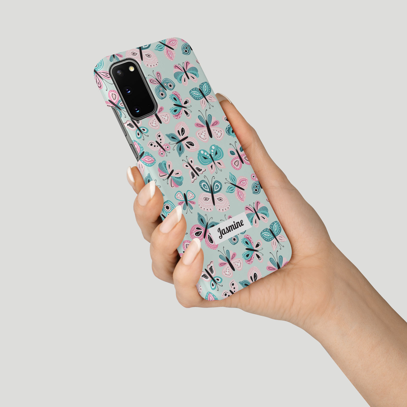 Tirita Personalised Case for Samsung S24 S23 S22 S8 Floral Colourful Butterflies - Picture 15 of 29