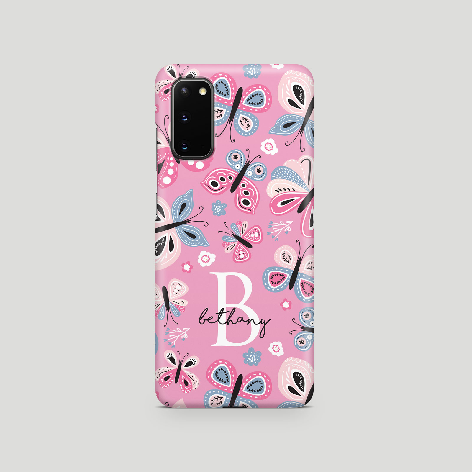 Tirita Personalised Case for Samsung S24 S23 S22 S8 Floral Colourful Butterflies - Picture 5 of 29