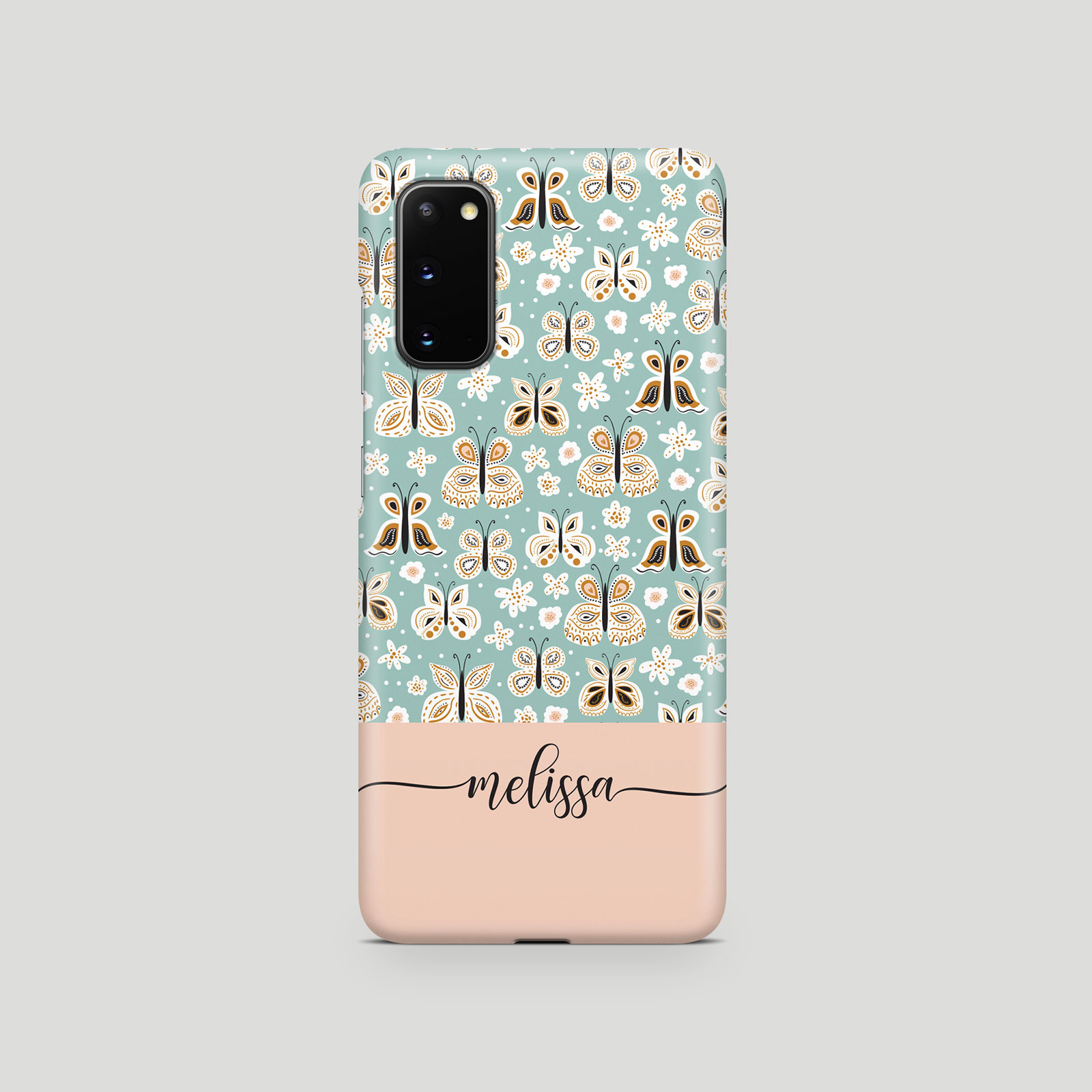 Tirita Personalised Case for Samsung S24 S23 S22 S8 Floral Colourful Butterflies - Picture 17 of 29