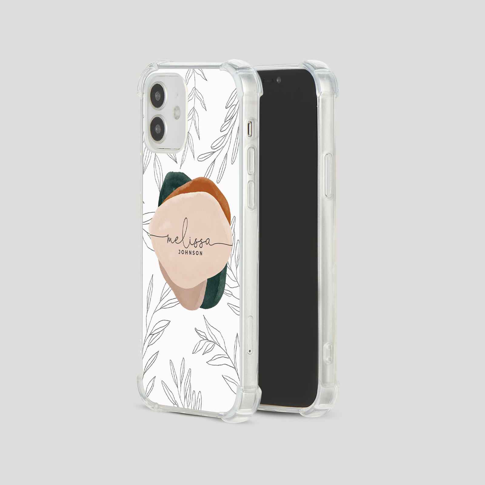 Tirita Personalised Phone Case Shockproof for iPhone 15 14 13 12 Boho Minimalist - Picture 3 of 38