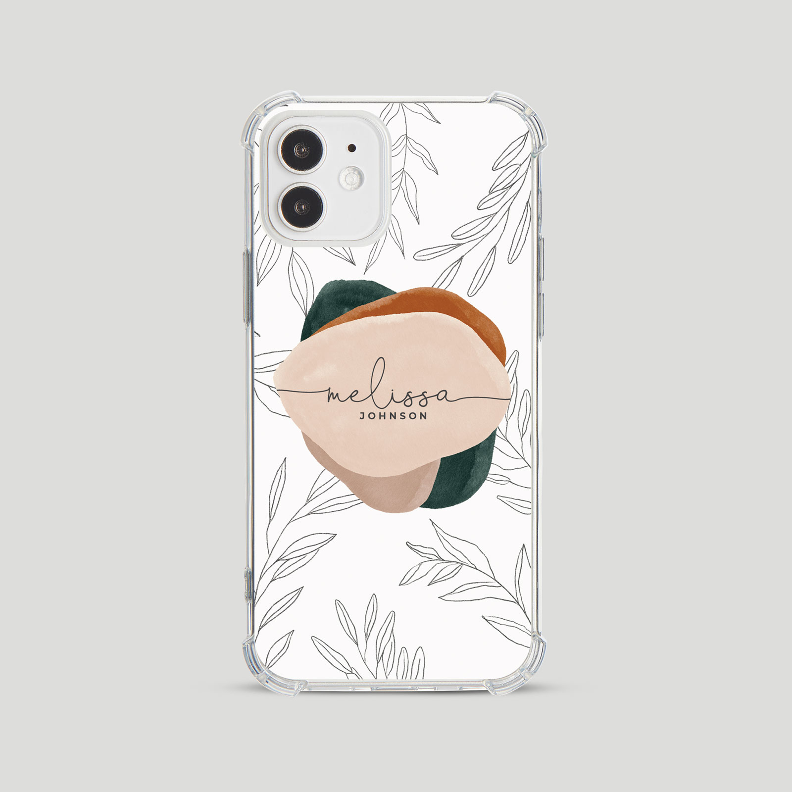 Tirita Personalised Phone Case Shockproof for iPhone 15 14 13 12 Boho Minimalist - Picture 2 of 38