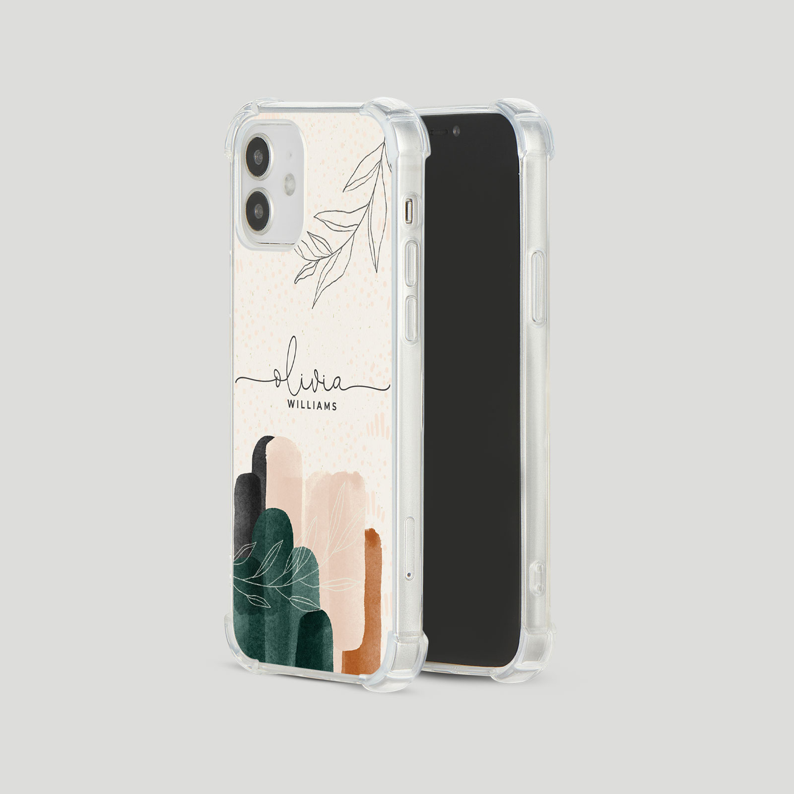Tirita Personalised Phone Case Shockproof for iPhone 15 14 13 12 Boho Minimalist - Picture 11 of 38