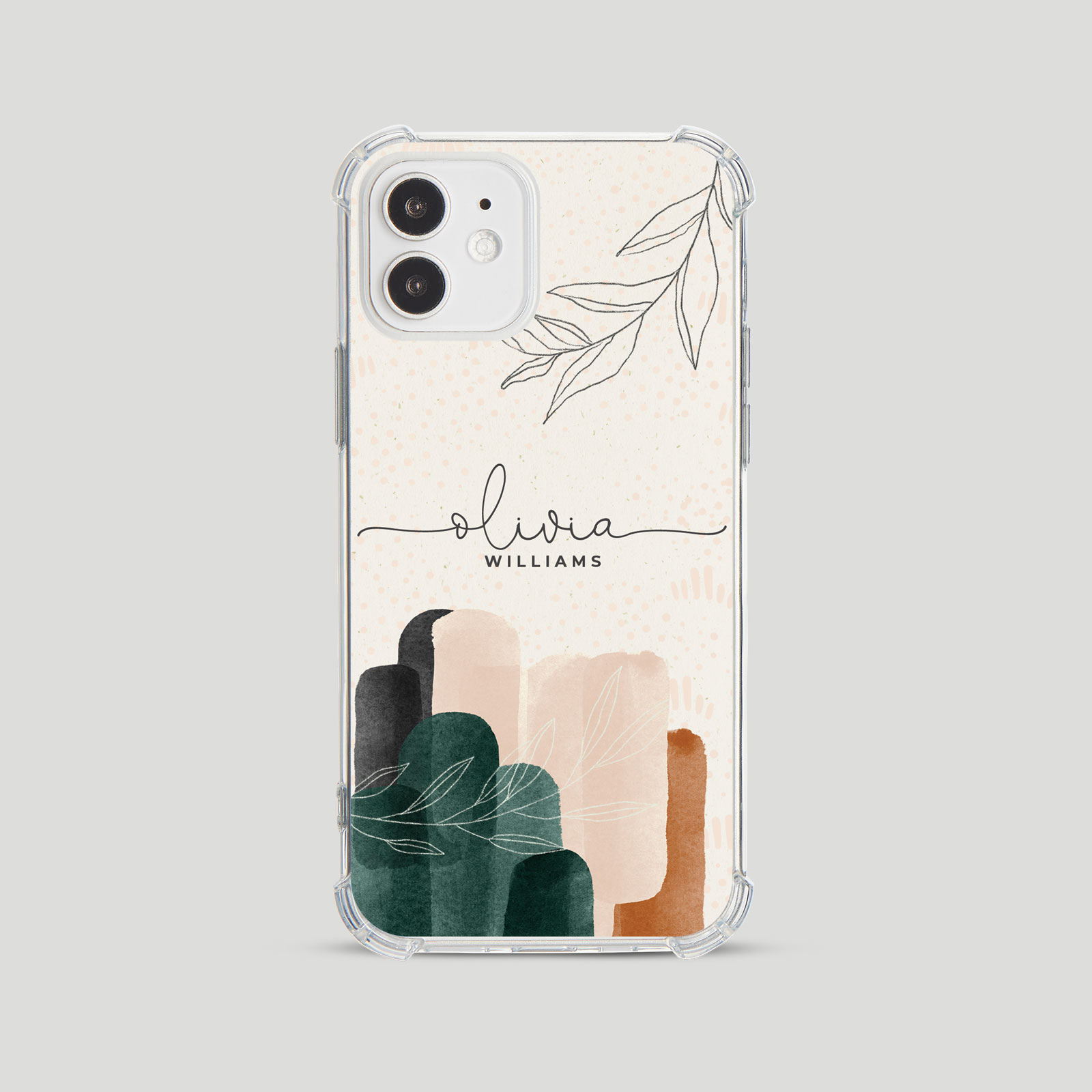 Tirita Personalised Phone Case Shockproof for iPhone 15 14 13 12 Boho Minimalist - Picture 10 of 38