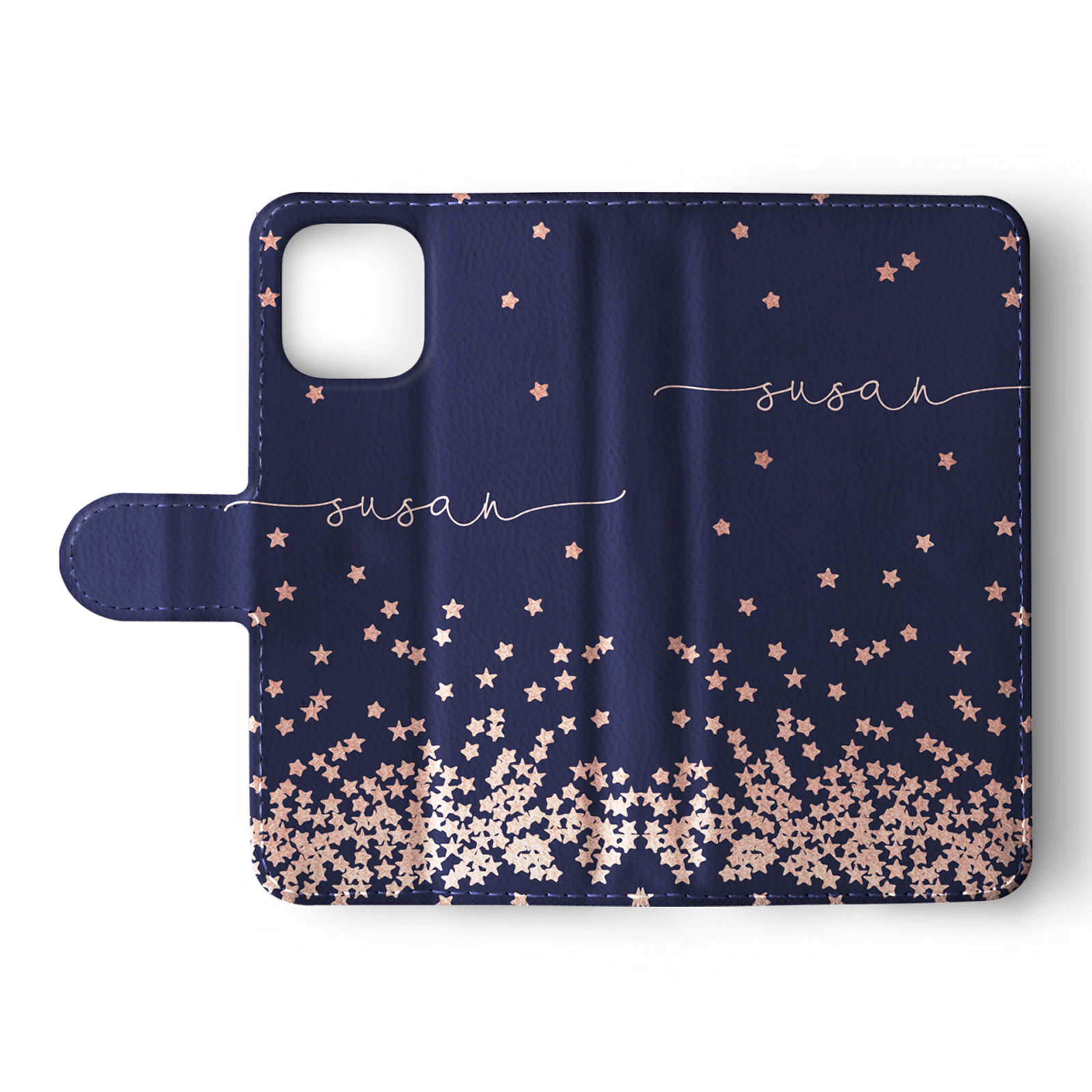 Tirita Personalised Wallet Flip Case for iPhone 16 15 14 13 Floating Star Marble - Picture 15 of 20
