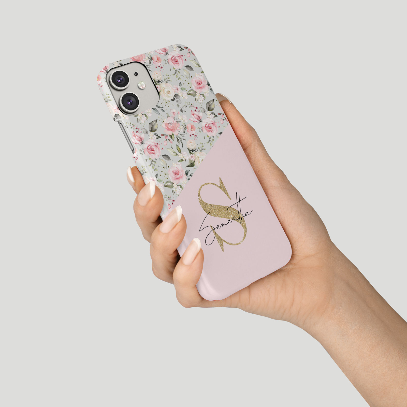 Tirita Personalised Phone Case for iPhone 16 15 14 13 12 11 XR Gold Shabby Chic - Picture 3 of 18