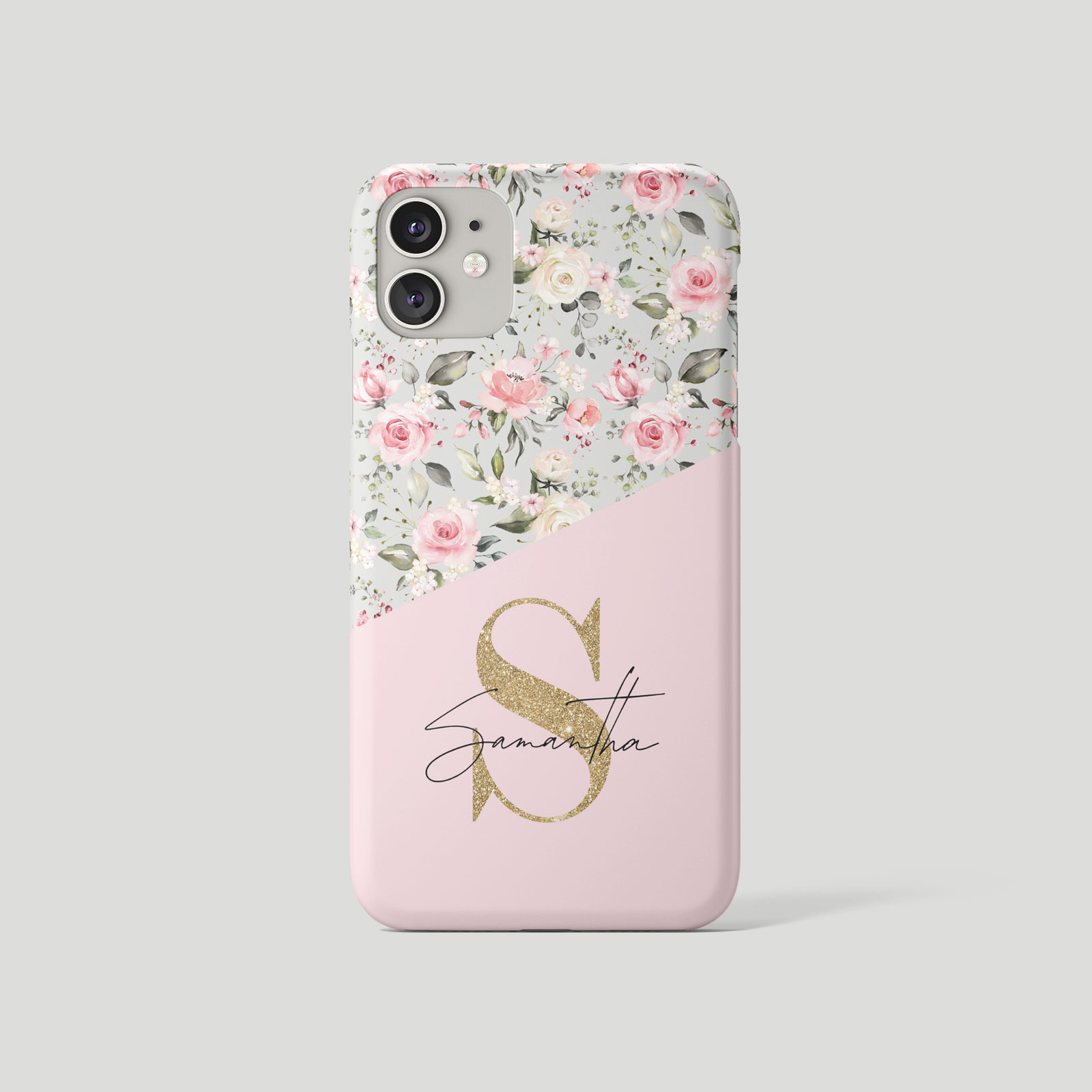 Tirita Personalised Phone Case for iPhone 16 15 14 13 12 11 XR Gold Shabby Chic - Picture 2 of 18