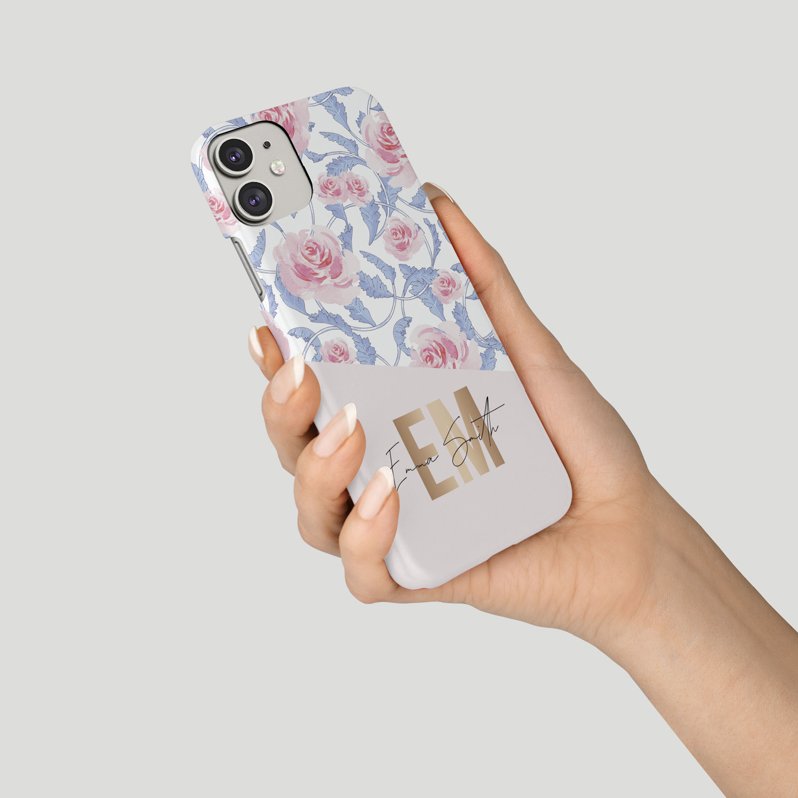 Tirita Personalised Phone Case for iPhone 16 15 14 13 12 11 XR Gold Shabby Chic - Picture 11 of 18