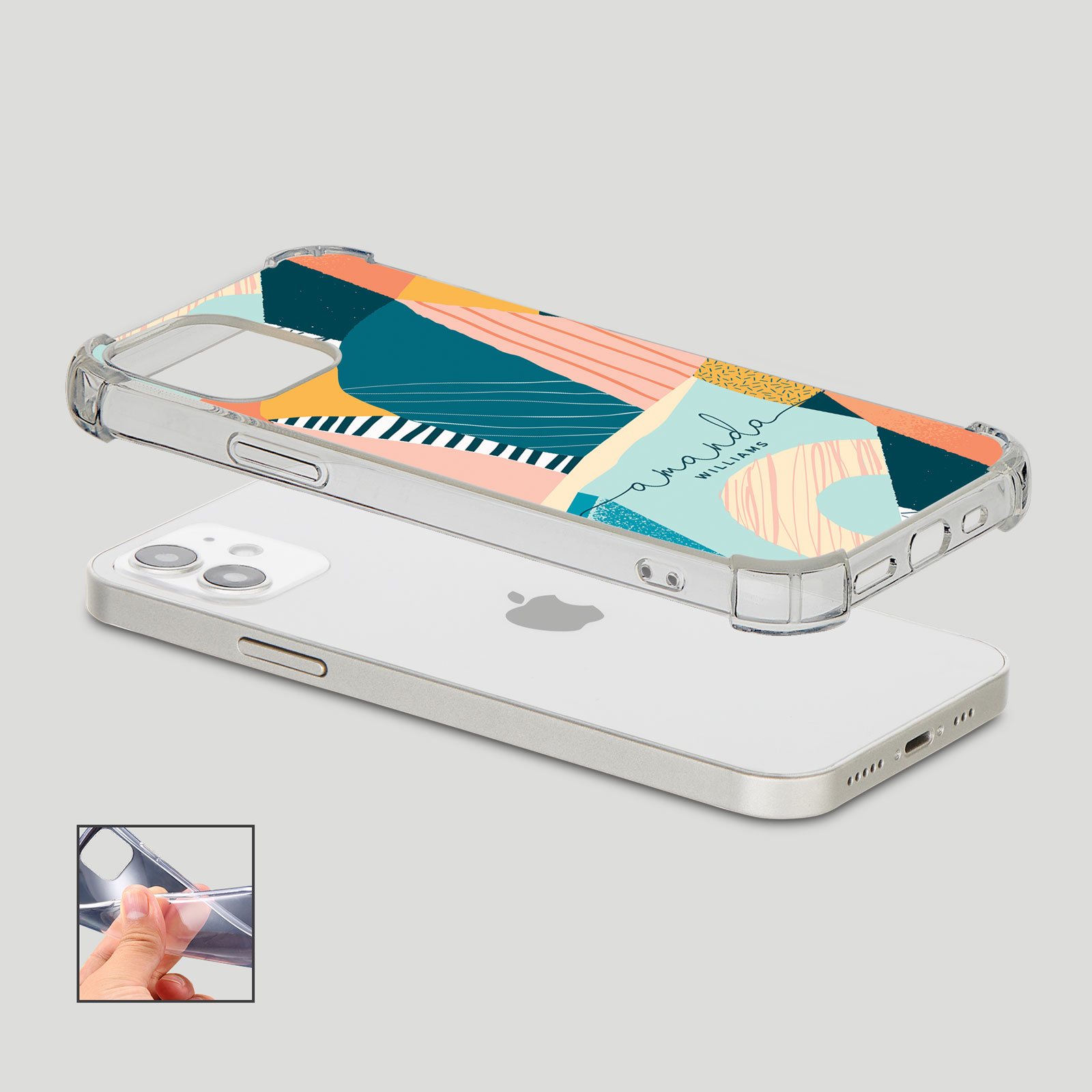 Tirita Personalised Shockproof Case for iPhone 15 14 13 12 Tropical Funky - Picture 4 of 42