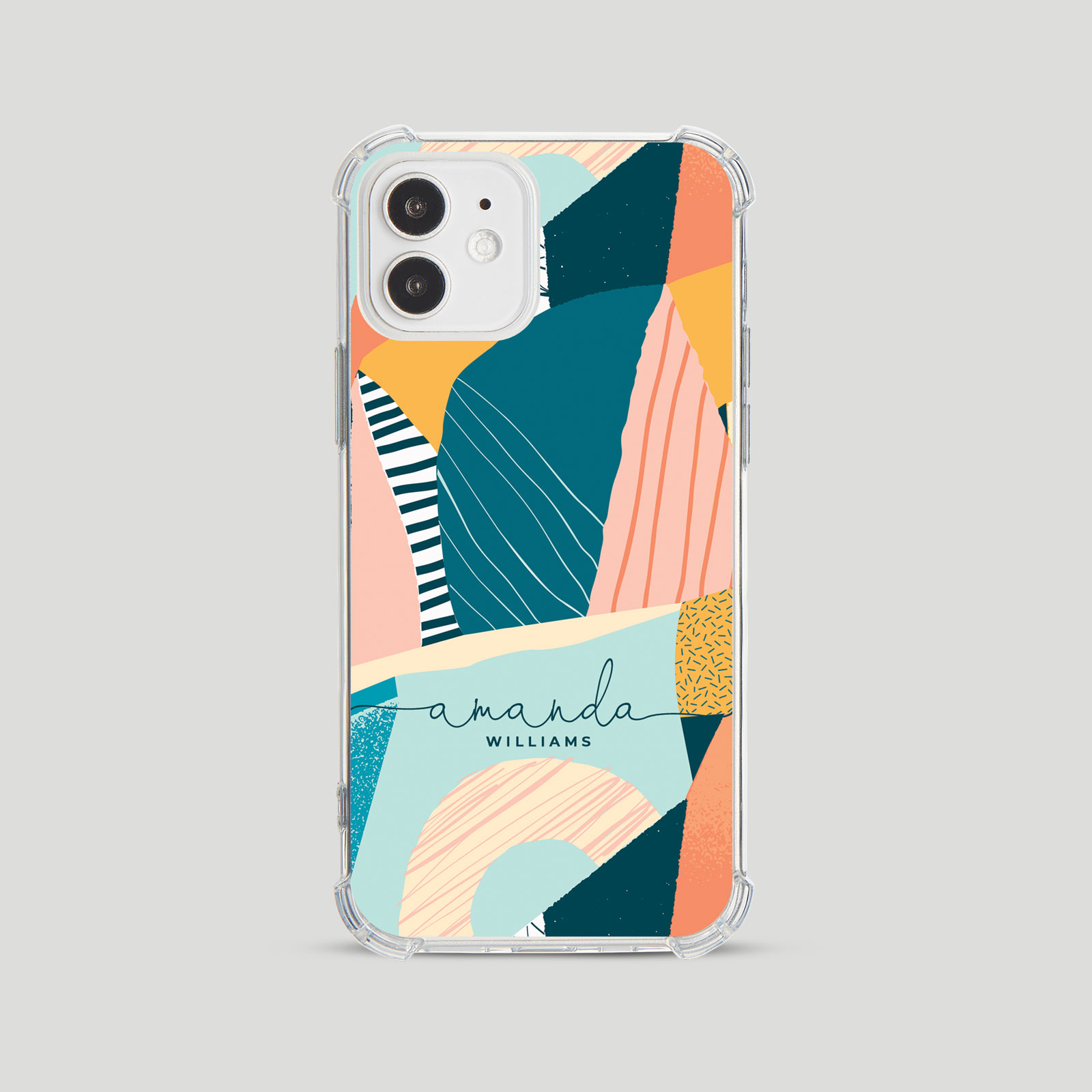 Tirita Personalised Shockproof Case for iPhone 15 14 13 12 Tropical Funky - Picture 2 of 42