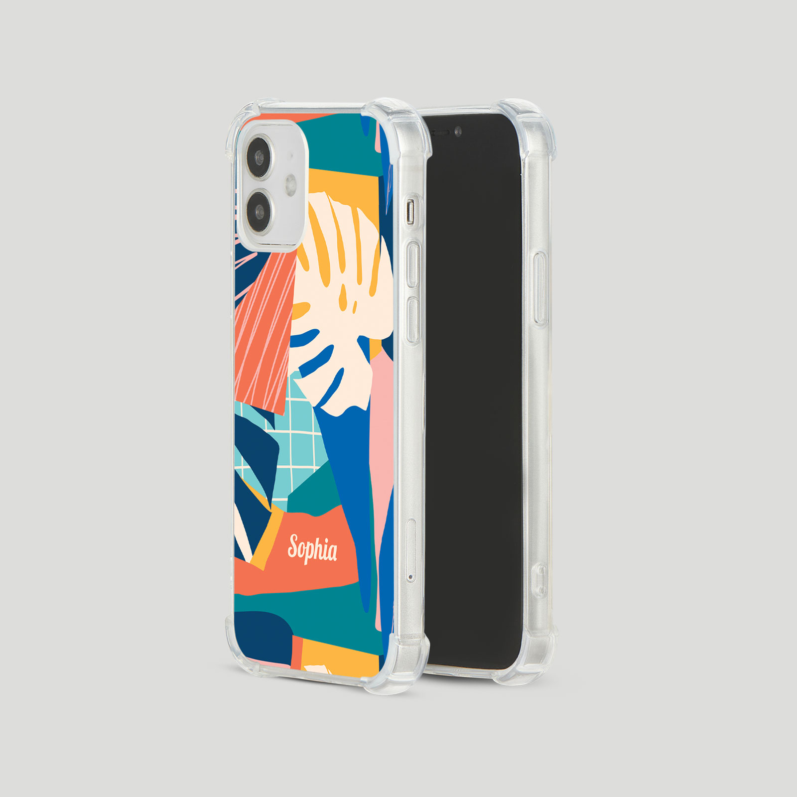Tirita Personalised Shockproof Case for iPhone 15 14 13 12 Tropical Funky - Picture 11 of 42