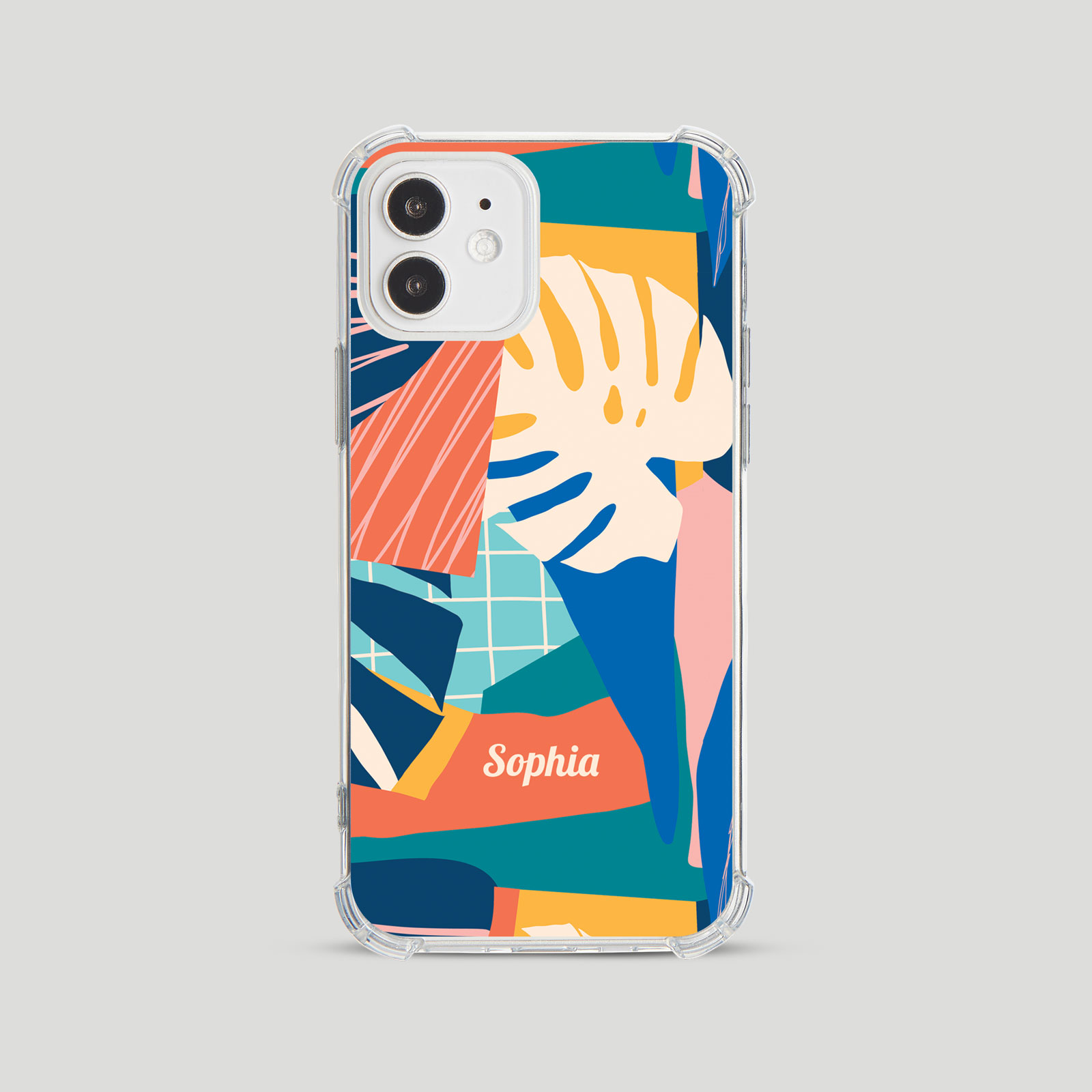 Tirita Personalised Shockproof Case for iPhone 15 14 13 12 Tropical Funky - Picture 10 of 42