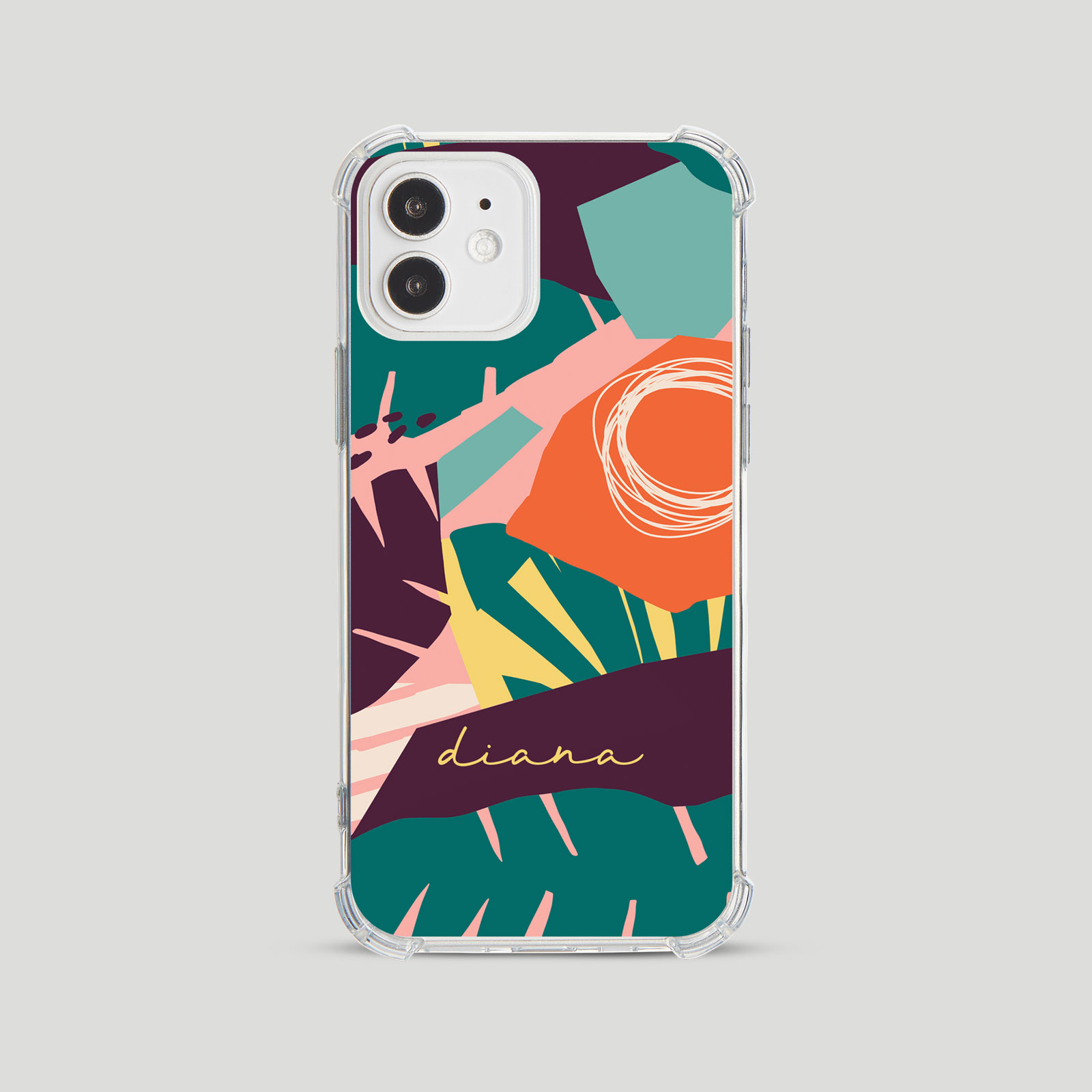 Tirita Personalised Shockproof Case for iPhone 15 14 13 12 Tropical Funky - Picture 14 of 42