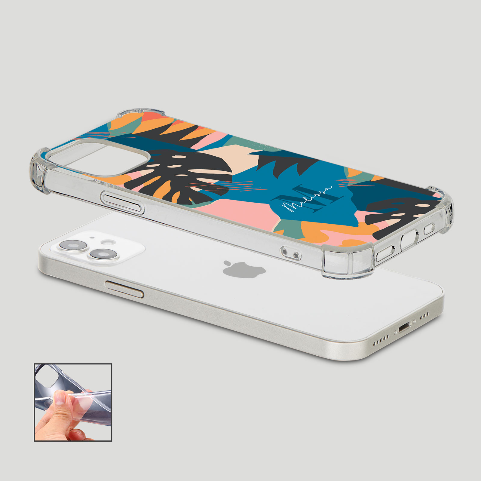 Tirita Personalised Shockproof Case for iPhone 15 14 13 12 Tropical Funky - Picture 20 of 42