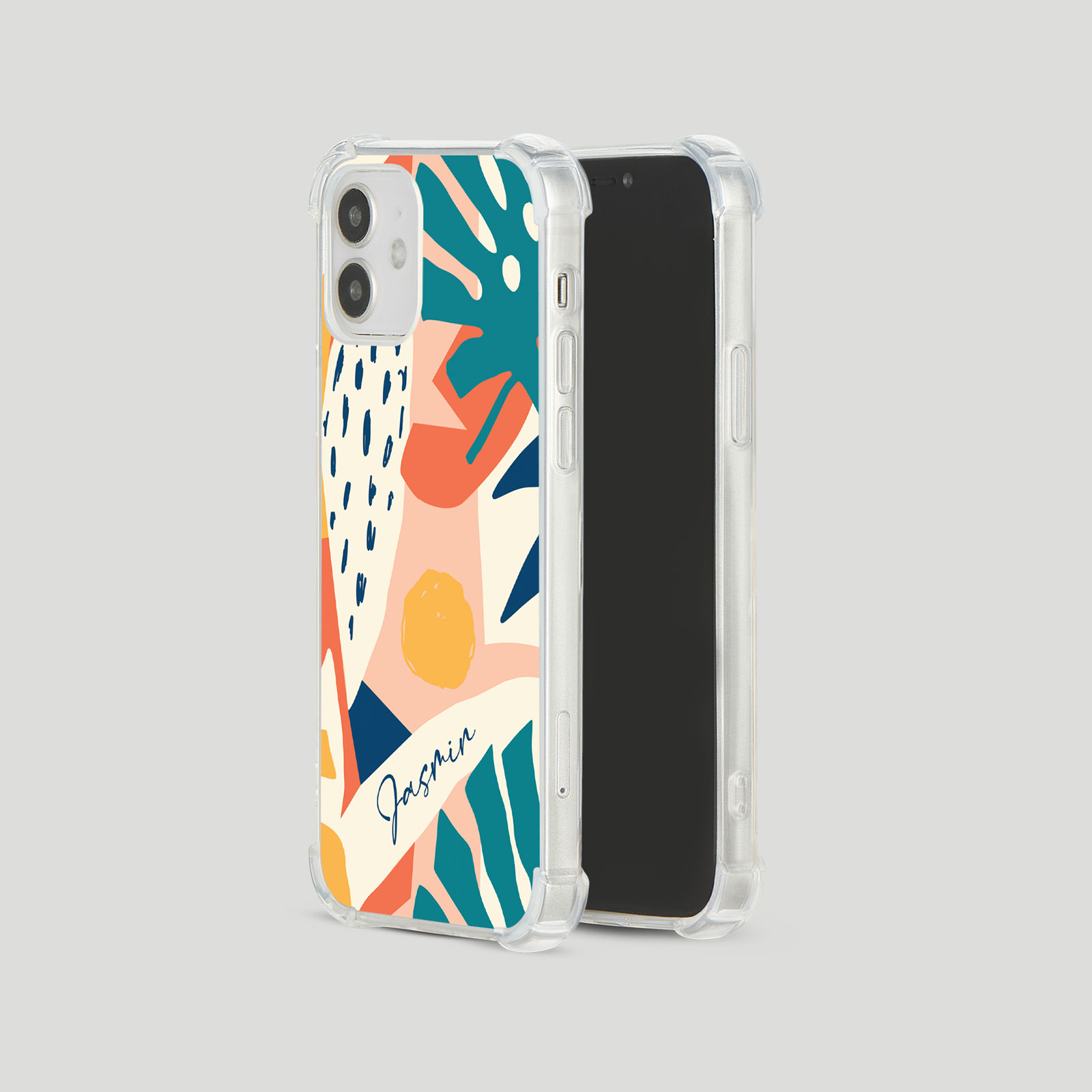 Tirita Personalised Shockproof Case for iPhone 15 14 13 12 Tropical Funky - Picture 23 of 42