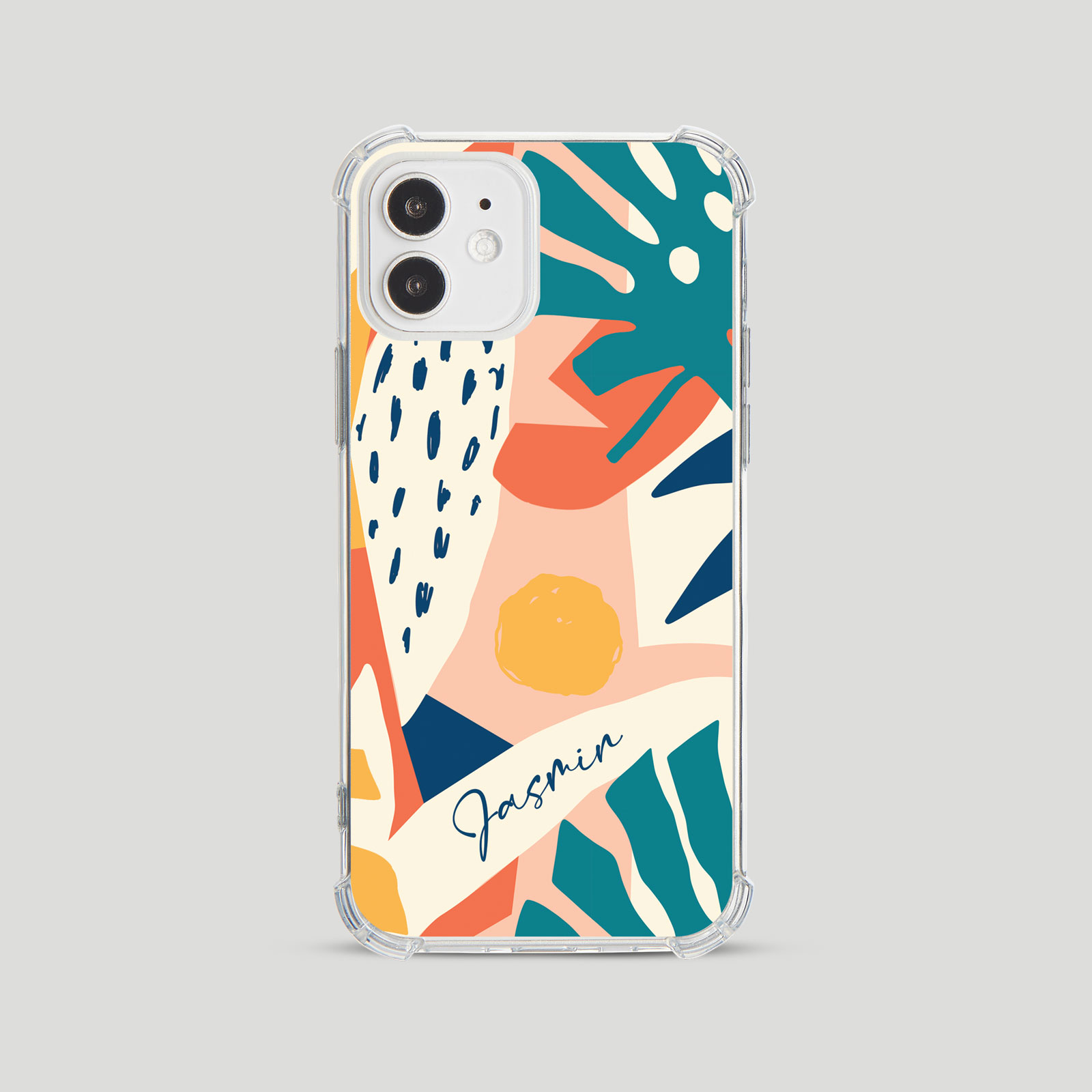 Tirita Personalised Shockproof Case for iPhone 15 14 13 12 Tropical Funky - Picture 22 of 42