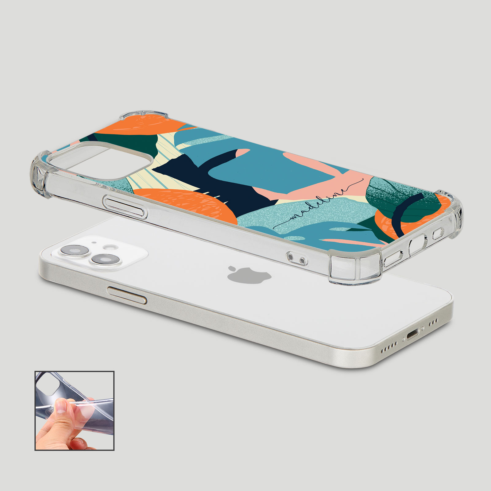 Tirita Personalised Shockproof Case for iPhone 15 14 13 12 Tropical Funky - Picture 36 of 42