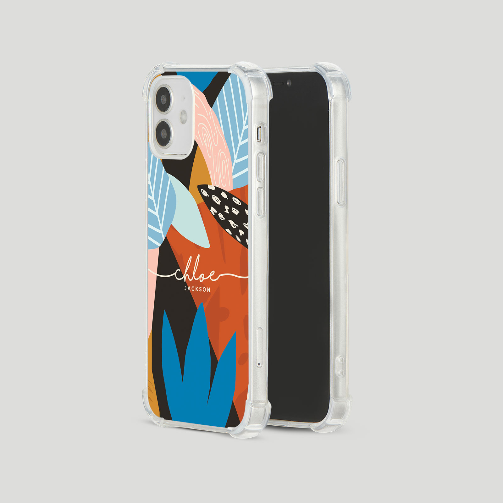 Tirita Personalised Shockproof Case for iPhone 15 14 13 12 Tropical Funky - Picture 39 of 42