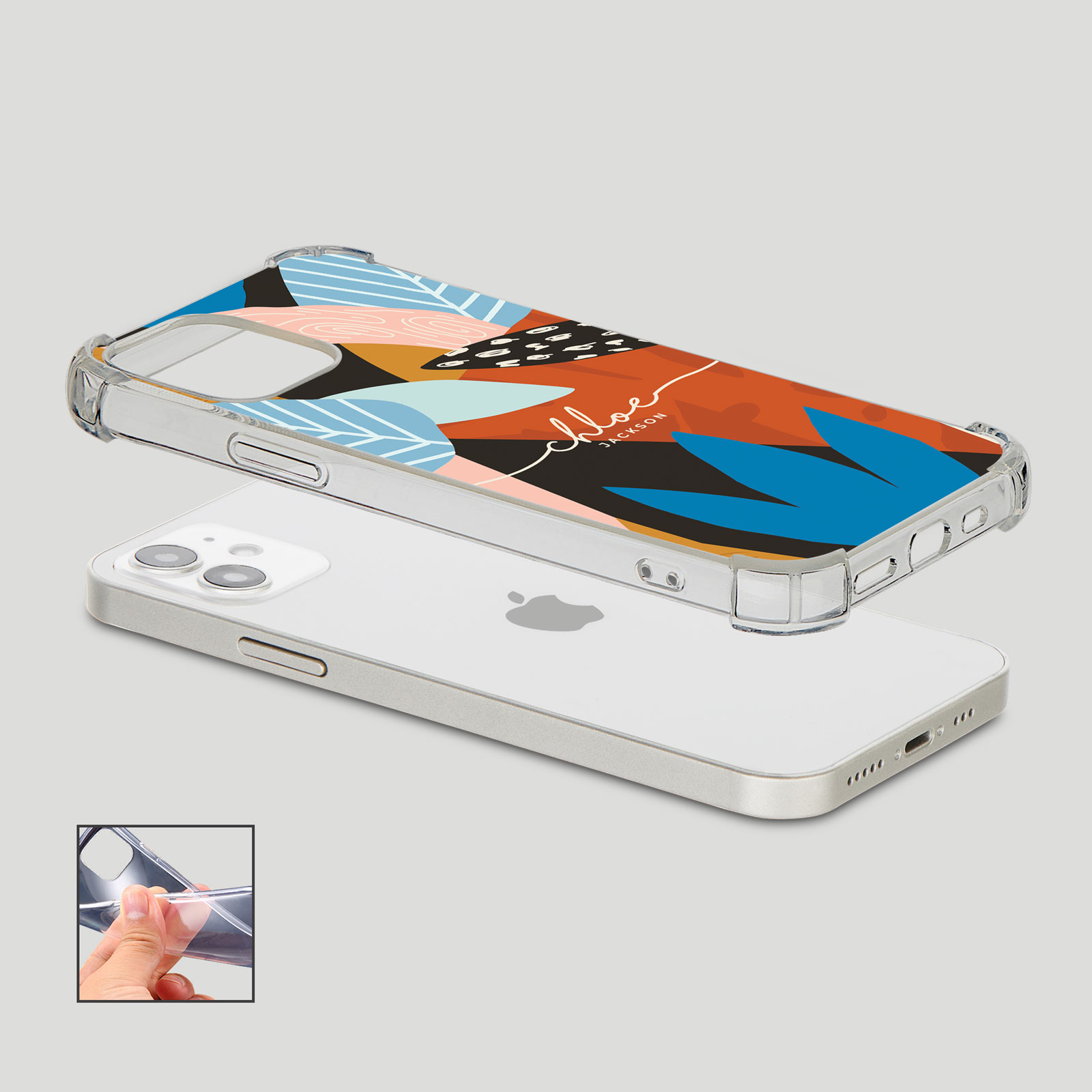 Tirita Personalised Shockproof Case for iPhone 15 14 13 12 Tropical Funky - Picture 40 of 42