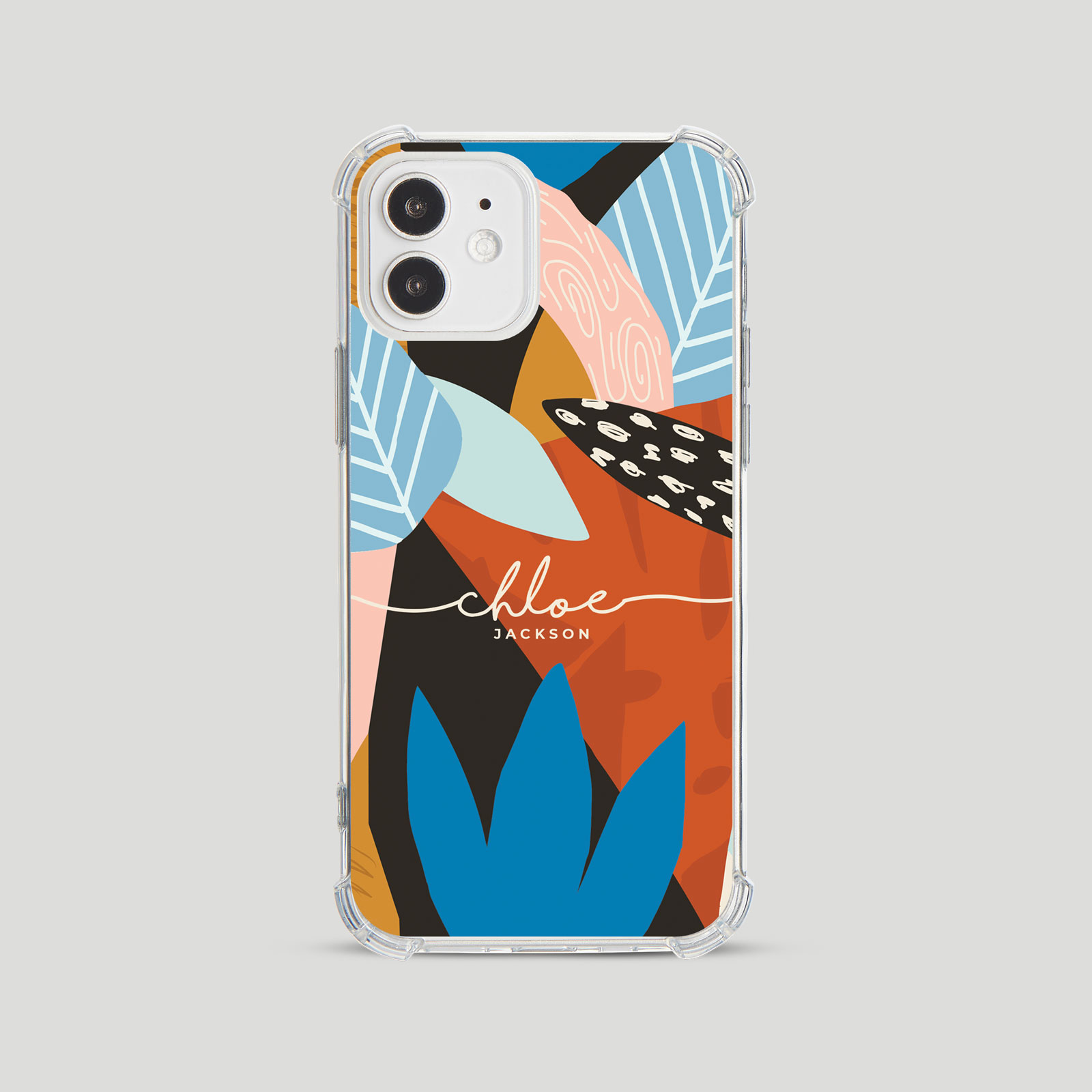 Tirita Personalised Shockproof Case for iPhone 15 14 13 12 Tropical Funky - Picture 38 of 42
