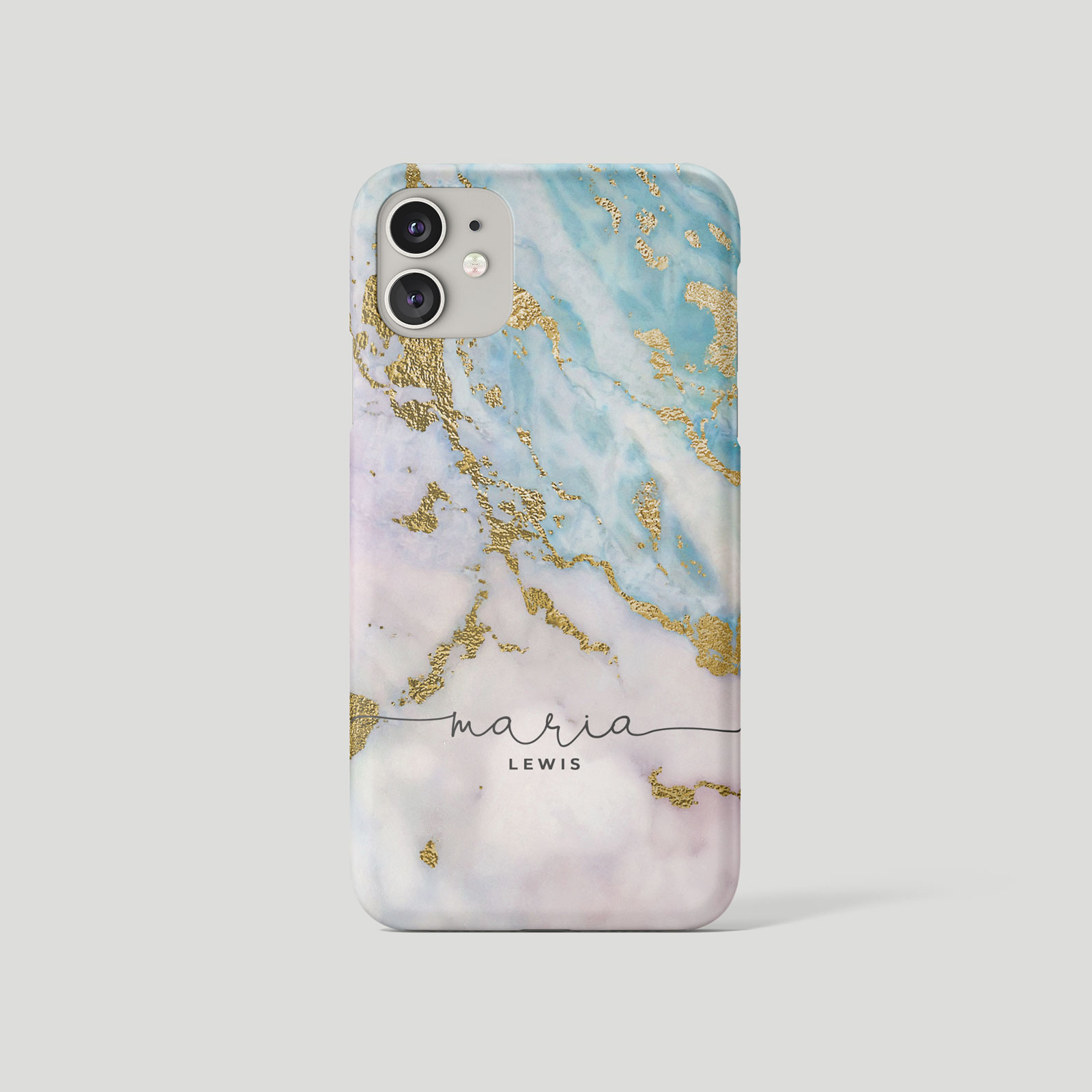 Tirita Personalised Phone Case for iPhone 16 15 14 13 12 11 Marble Gilded Golden - Picture 2 of 18