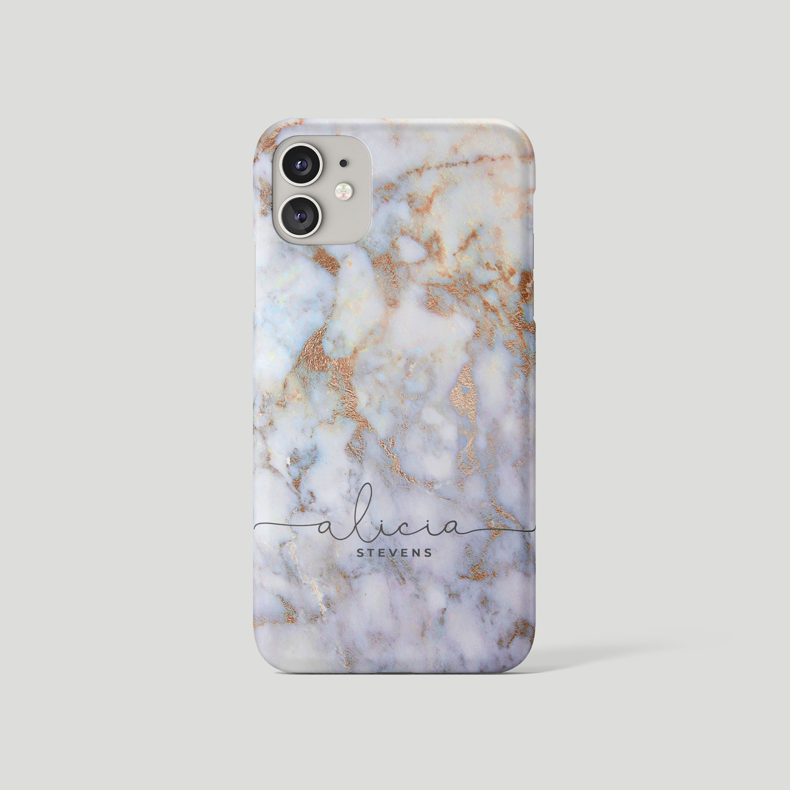 Tirita Personalised Phone Case for iPhone 16 15 14 13 12 11 Marble Gilded Golden - Picture 4 of 18