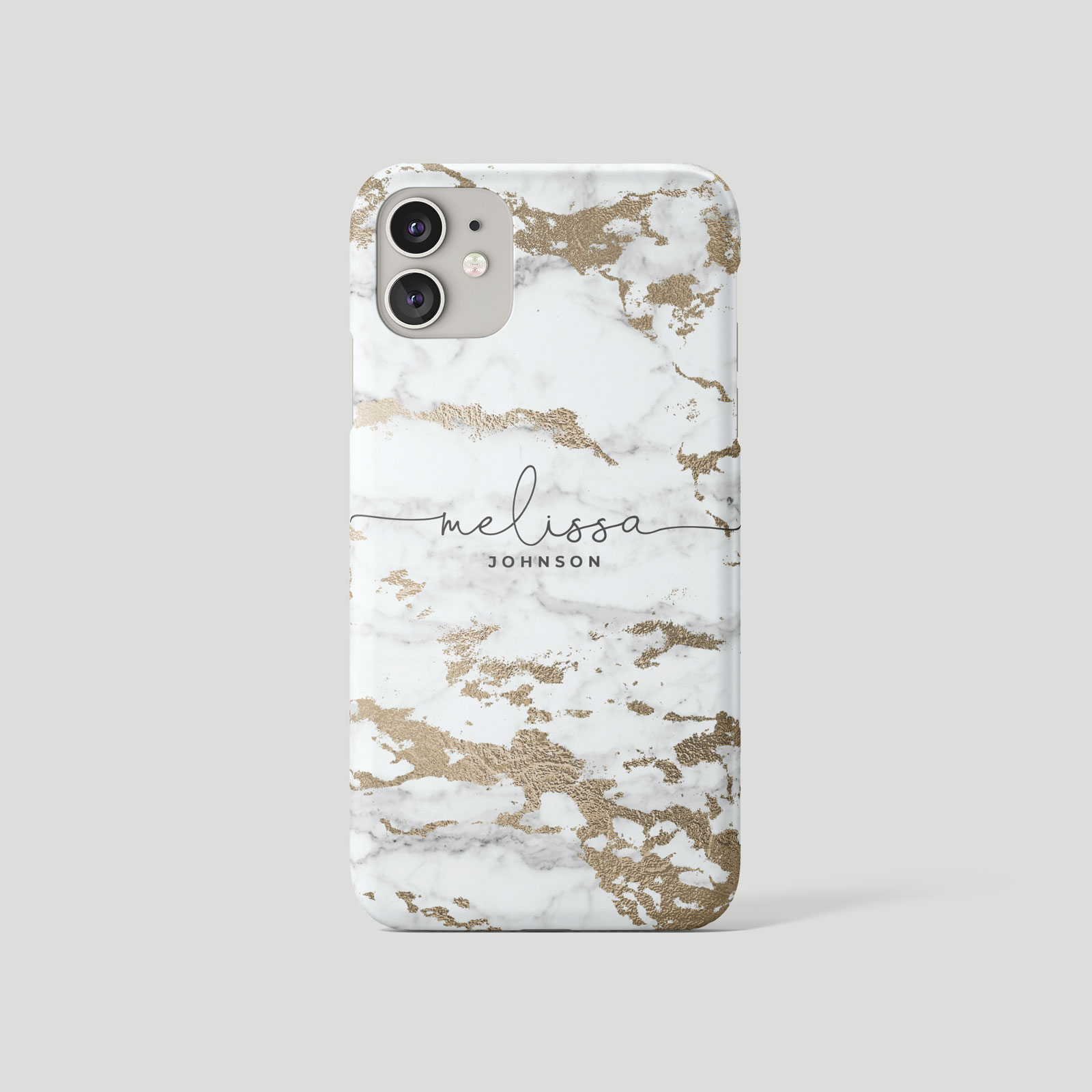 Tirita Personalised Phone Case for iPhone 16 15 14 13 12 11 Marble Gilded Golden - Picture 6 of 18