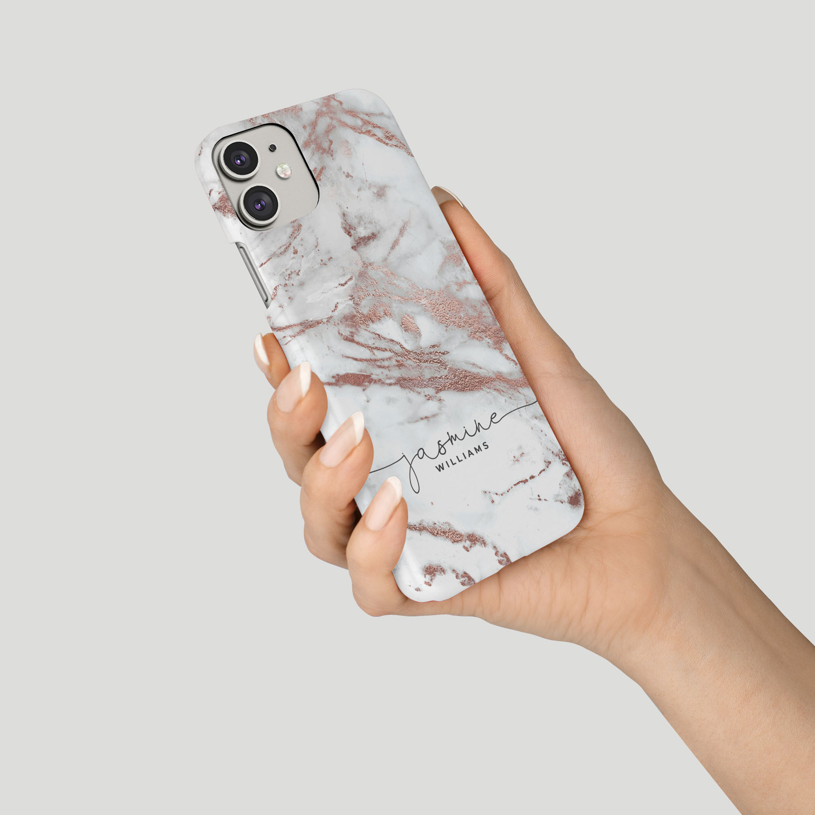 Tirita Personalised Phone Case for iPhone 16 15 14 13 12 11 Marble Gilded Golden - Picture 9 of 18