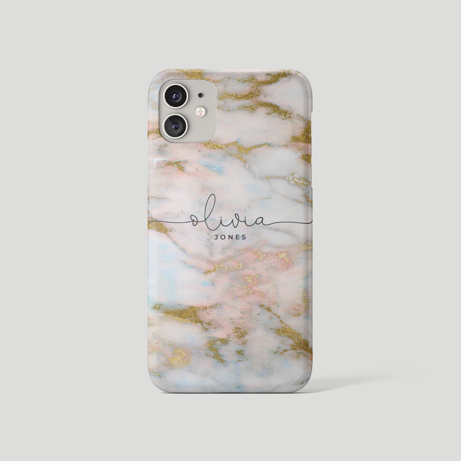 Tirita Personalised Phone Case for iPhone 16 15 14 13 12 11 Marble Gilded Golden - Picture 10 of 18