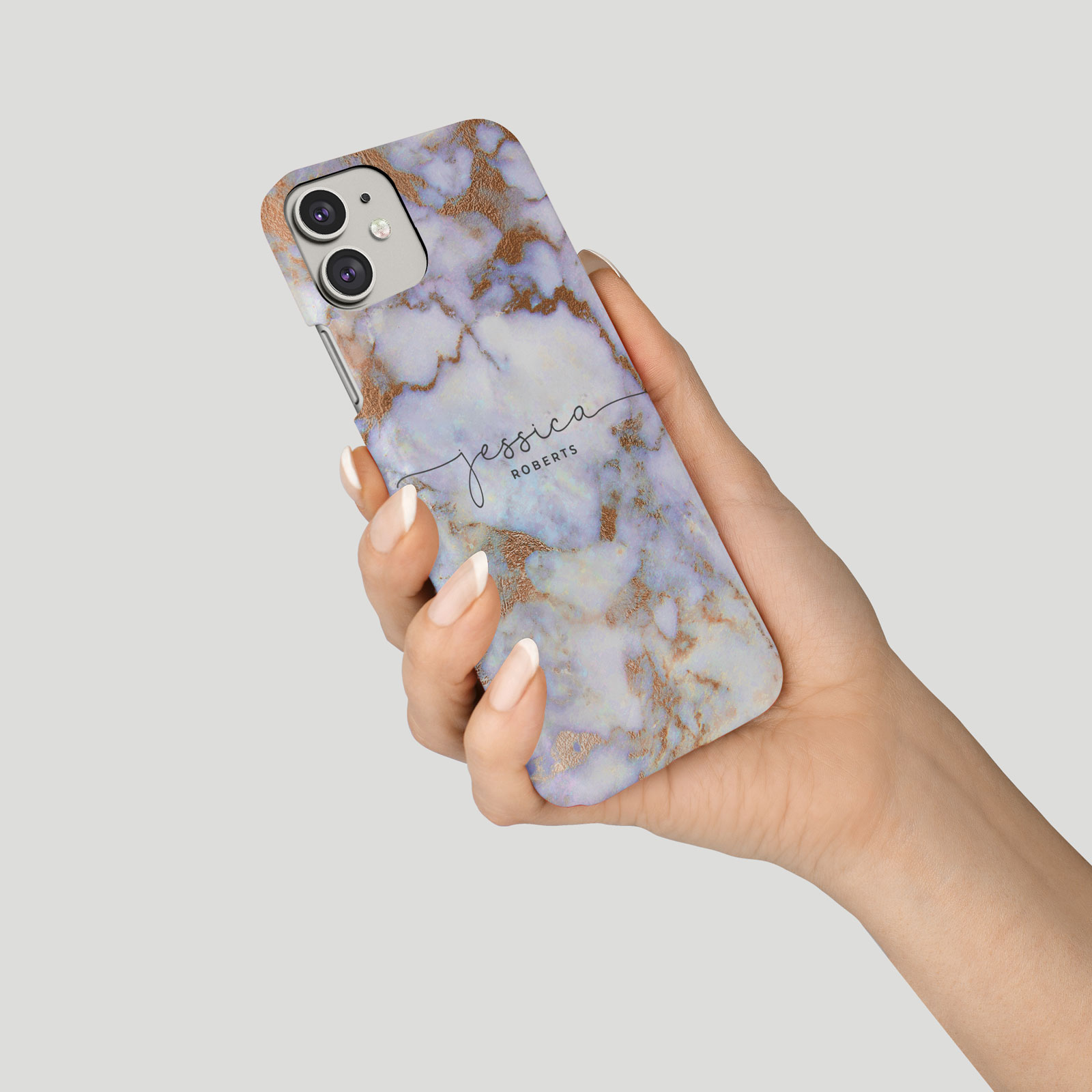 Tirita Personalised Phone Case for iPhone 16 15 14 13 12 11 Marble Gilded Golden - Picture 13 of 18