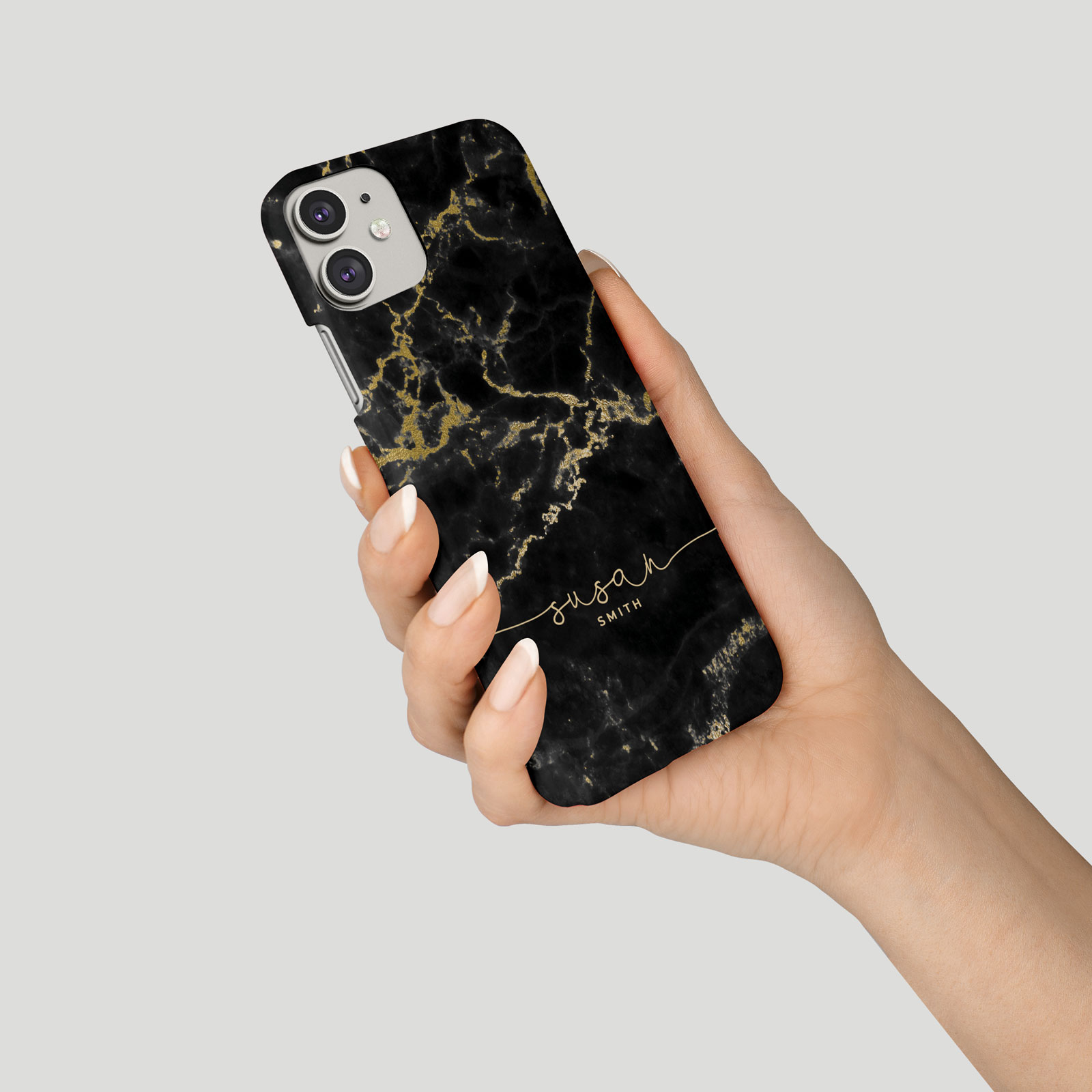 Tirita Personalised Phone Case for iPhone 16 15 14 13 12 11 Marble Gilded Golden - Picture 15 of 18