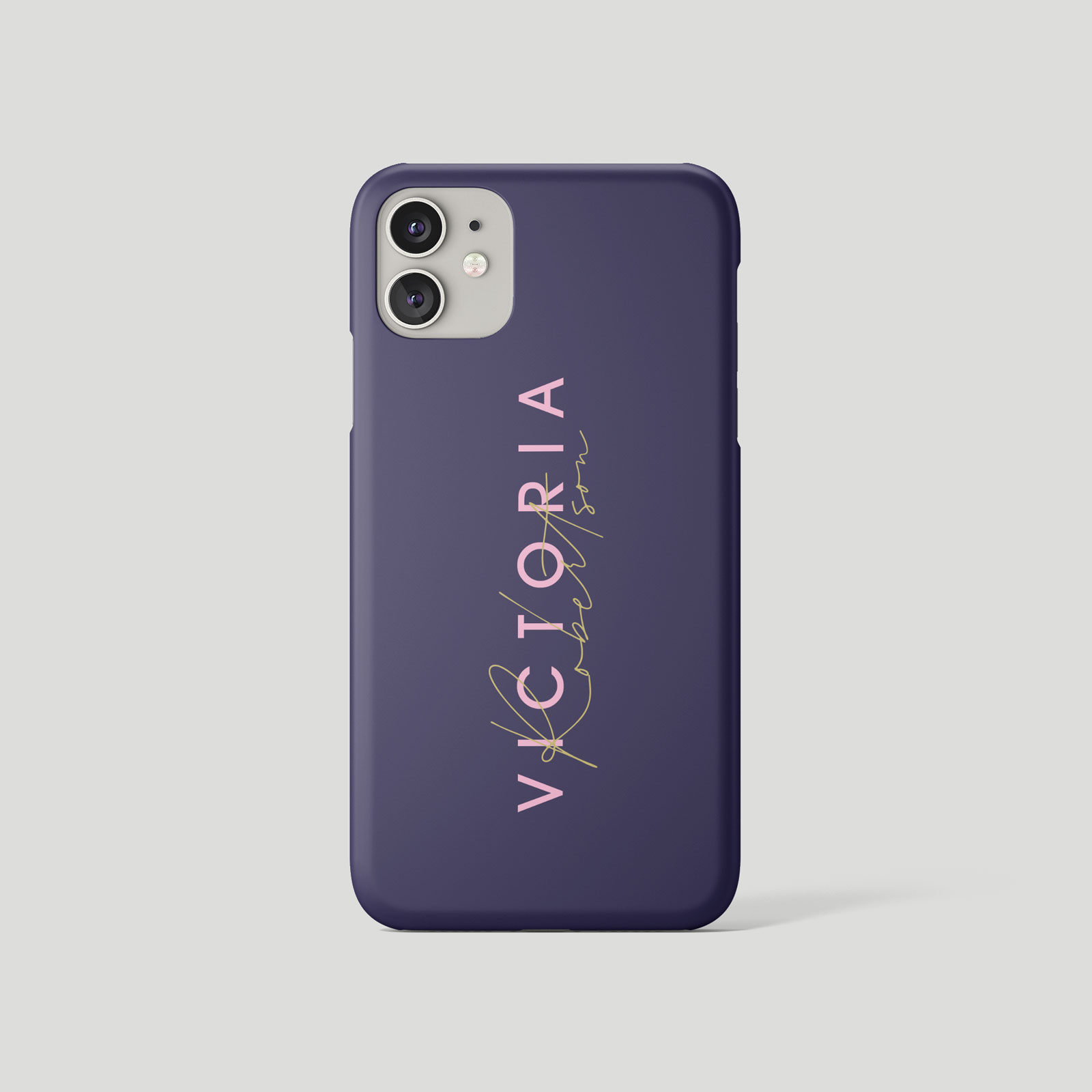 Tirita Personalised Phone Case for iPhone 16 15 14 13 12 11 Gold Monogram Pink - Picture 4 of 18