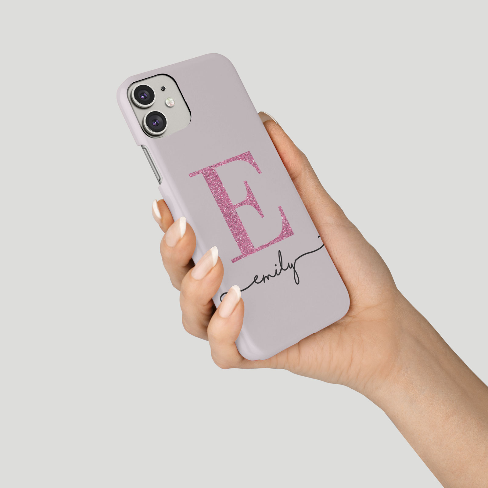 Tirita Personalised Phone Case for iPhone 16 15 14 13 12 11 Gold Monogram Pink - Picture 9 of 18